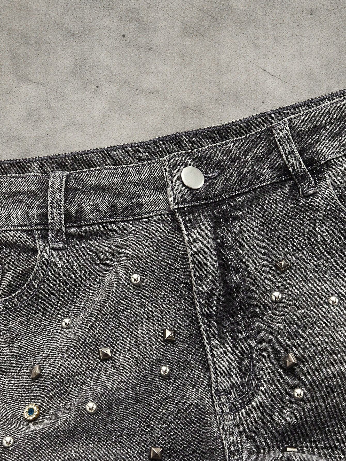 Japanese Brand Slim stacked washed jeans Size US 32 / EU 48 - 4 Thumbnail