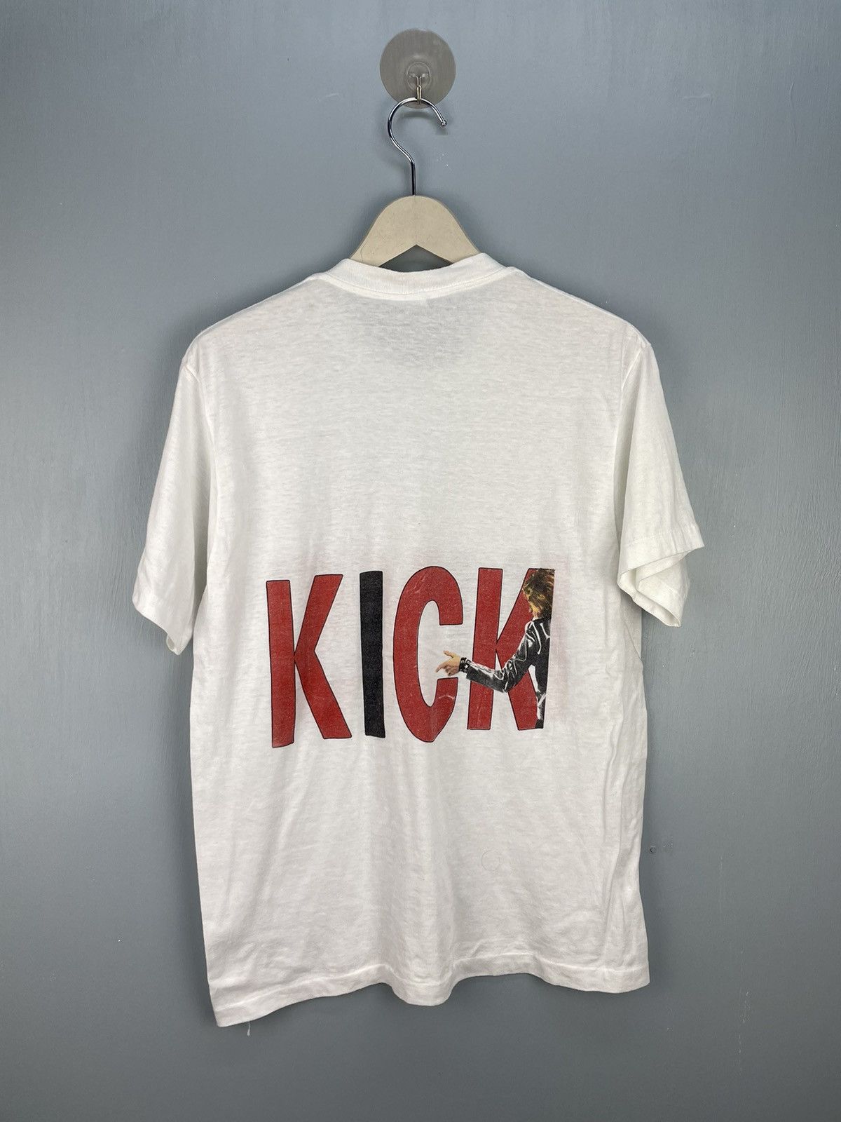 Band Tees Vintage 80s INXS KICK rock band new wave t shirt Size US XL / EU 56 / 4 - 2 Thumbnail