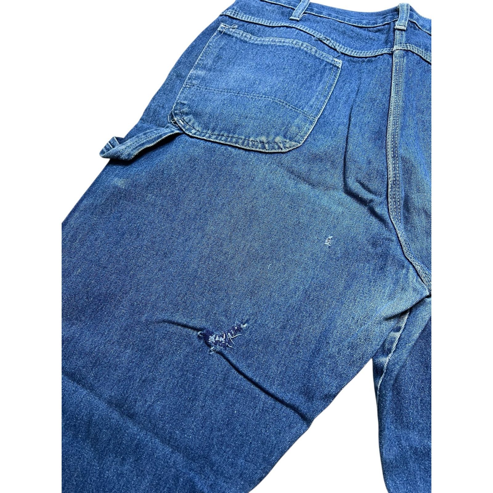 Dickies Vintage 80s Dickies Carpenter Jeans Actual Sz 36x28 Blue Size US 38 / EU 54 - 9 Thumbnail
