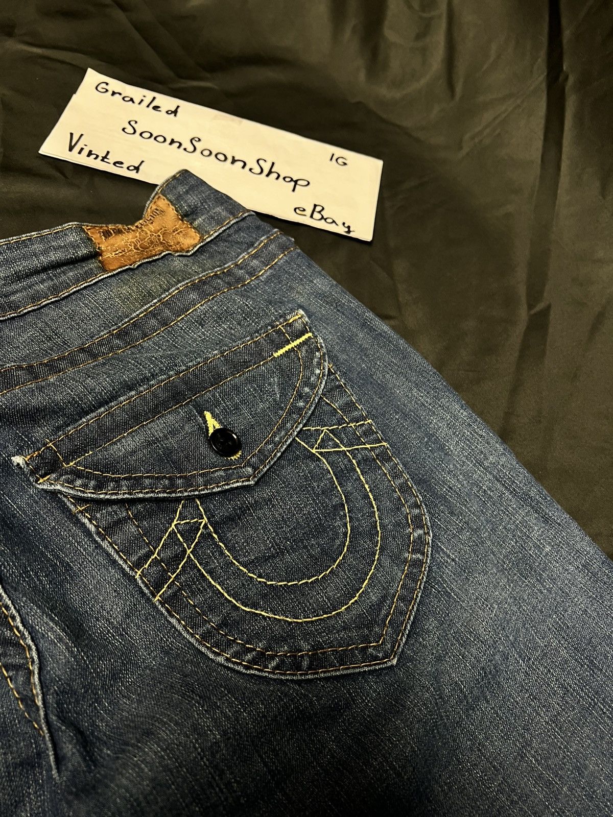 True Religion USA Vintage True Religion Slim Straight Jeans Dark Wash Size US 28 / EU 44 - 4 Thumbnail