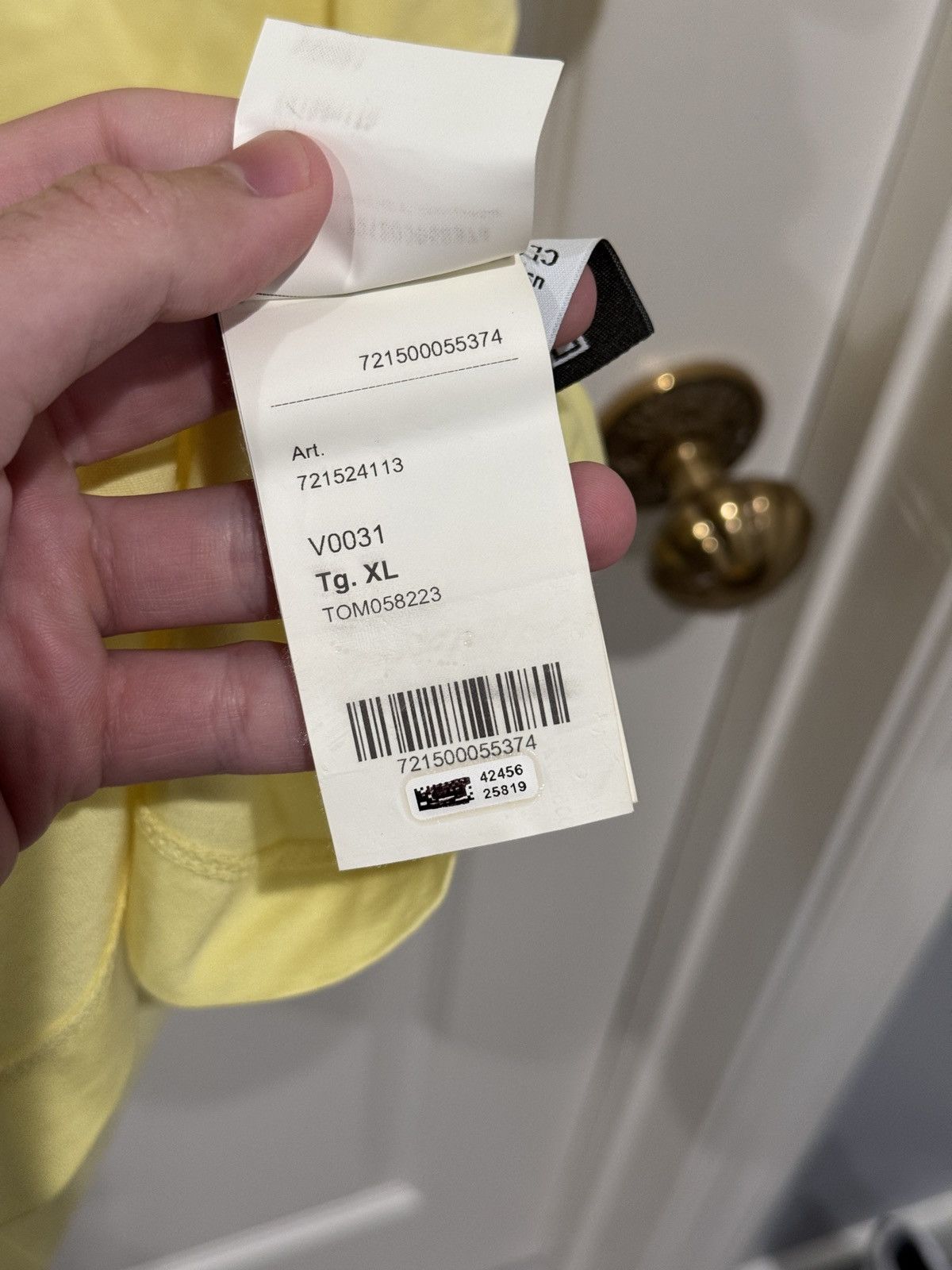 Stone Island Stone Island Yellow Patch Program Tee Size XL (fits M-L) Size US XL / EU 56 / 4 - 9 Thumbnail