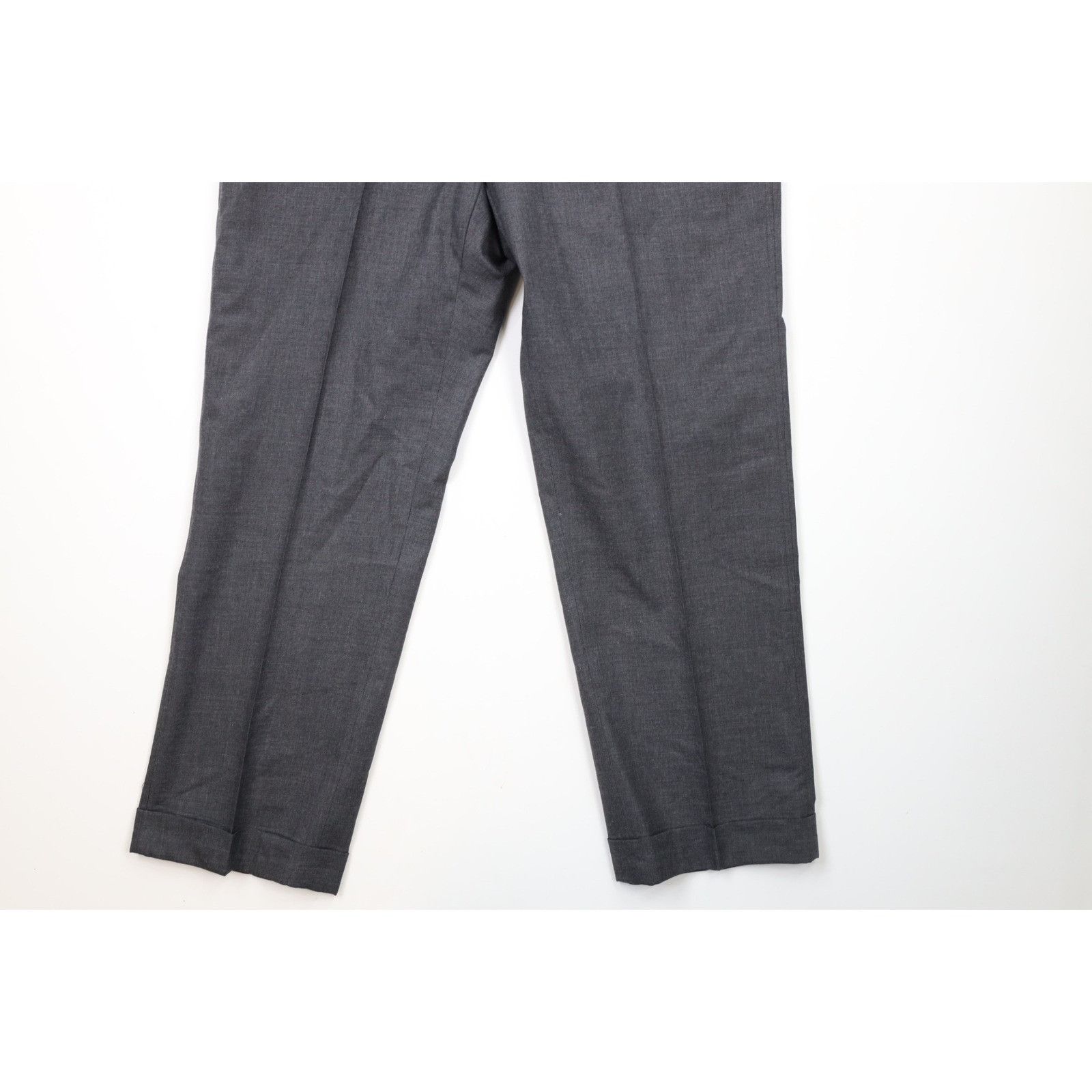 Brooks Brothers × Vintage Vintage 70s Brooks Brothers Cuffed Wool Chino Pants Size US 34 / EU 50 - 4 Thumbnail