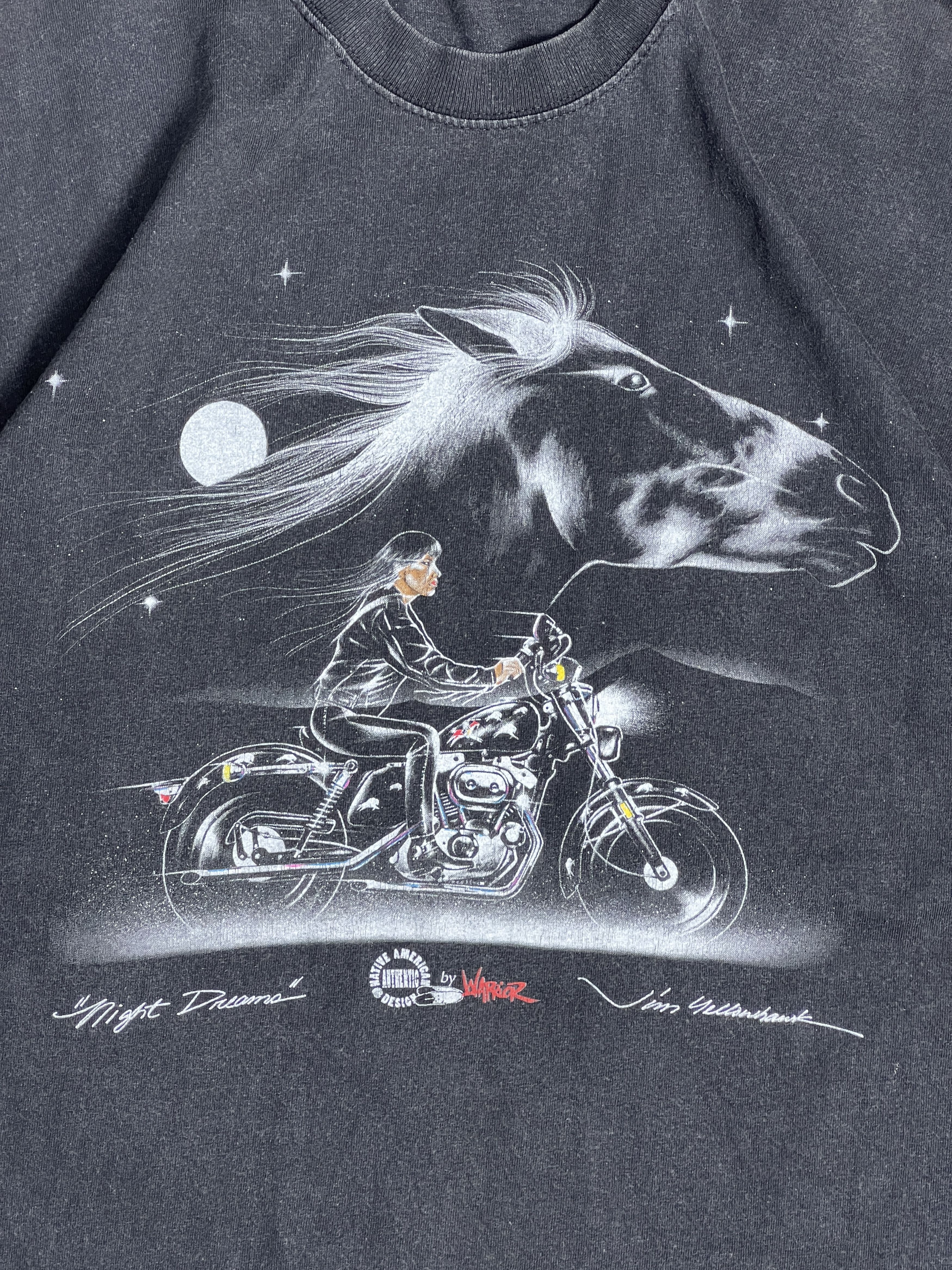 Vintage Vintage 90s Night Dream Art Graphic Tee (L) GTME312 Size US L / EU 52-54 / 3 - 2 Thumbnail
