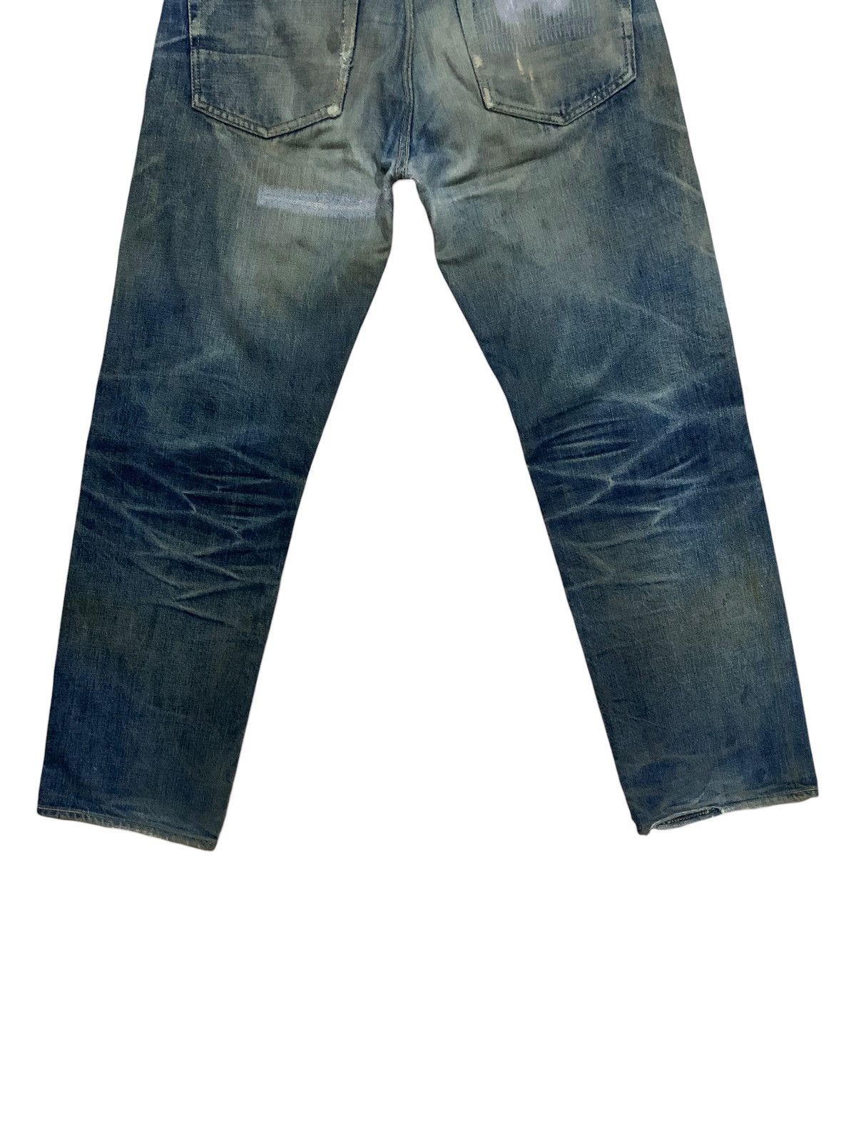 DENIM TEARS × Evisu × Who Decides War Vintage Evis ButtonFly Buckle Waist Jeans Size US 30 / EU 46 - 9 Thumbnail
