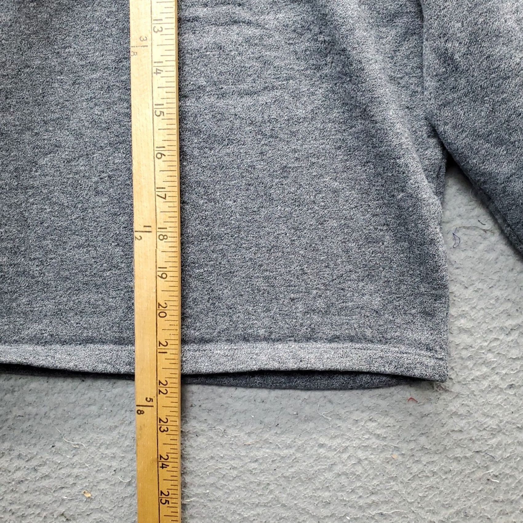 Calvin Klein Calvin Klein Womens XL Cropped Sweatshirt Gray Fleece Lined Pullover Crew Neck Casual Sweatshirt Size XL / US 12-14 / IT 48-50 - 3 Thumbnail