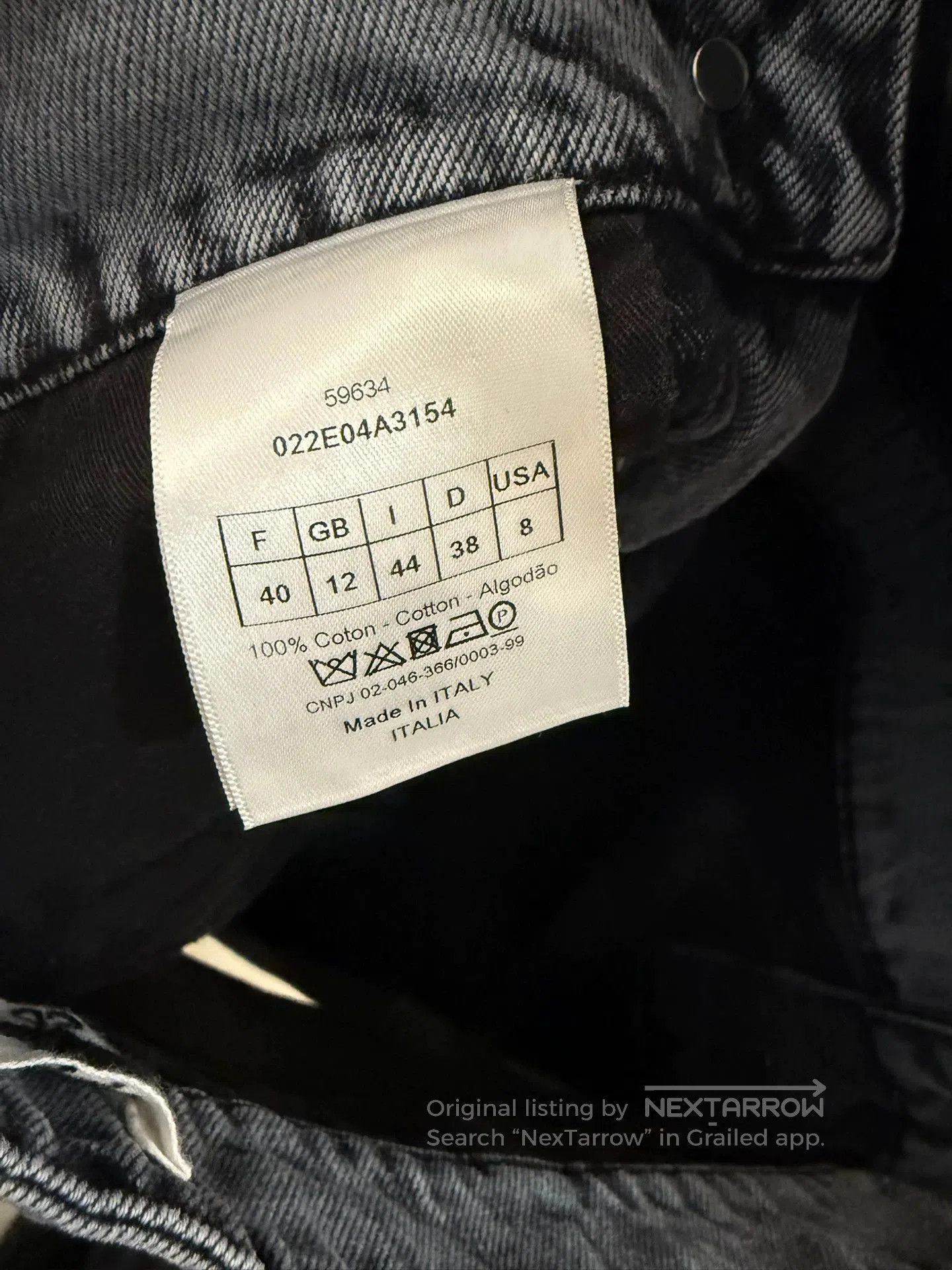 Dior trendy tie-dye denim overalls for spring. Size US 40 / EU 56 - 5 Thumbnail