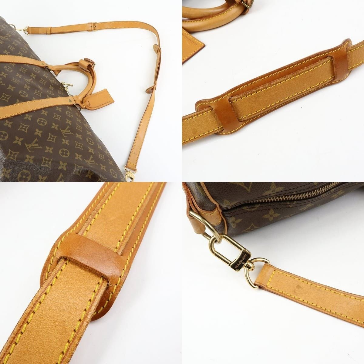 Louis Vuitton Louis Vuitton Monogram Keepall Bandouliere 60 Duffle Bag Size ONE SIZE - 4 Thumbnail