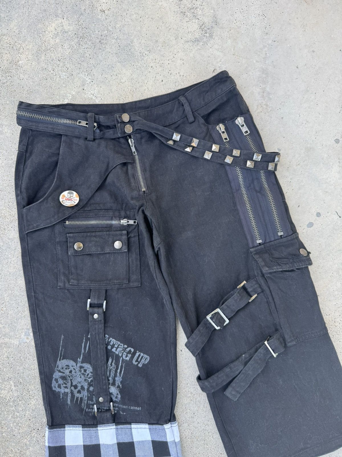 Sex Pot ReVeNGe 2000s Punk Sex Pot Revenge Bondage Pants 3/4 Pants Size US 32 / EU 48 - 13 Thumbnail