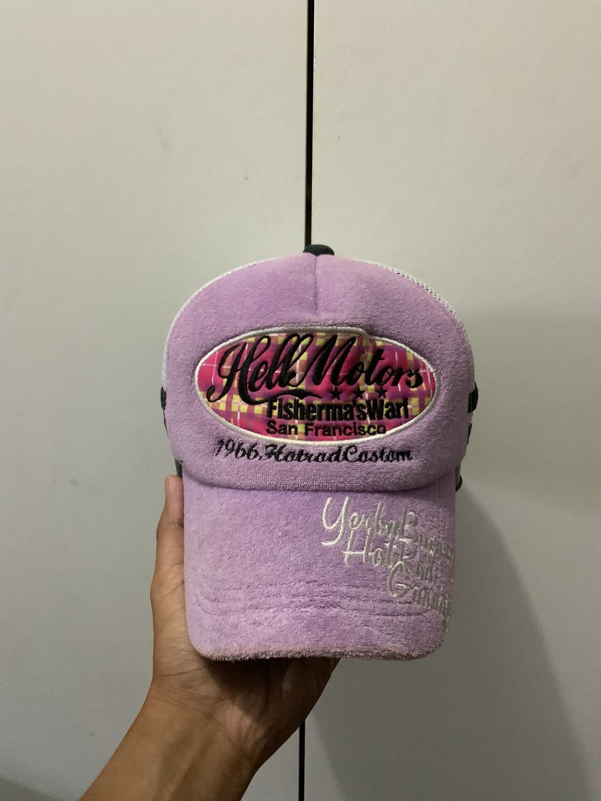 Japanese Brand Hell Motor Fisherma’sWarf Hot Rod Trucker hat Cap Size ONE SIZE - 1 Thumbnail
