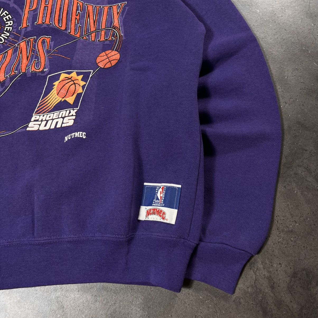 NBA Vintage 90s Nutmeg Phoenix Suns NBA Crewneck Sweatshirt Size US S / EU 44-46 / 1 - 5 Thumbnail