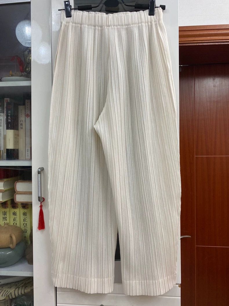 Issey Miyake Issey Miyake size:2 White pleated pants Size 42" / US 20 - 2 Thumbnail