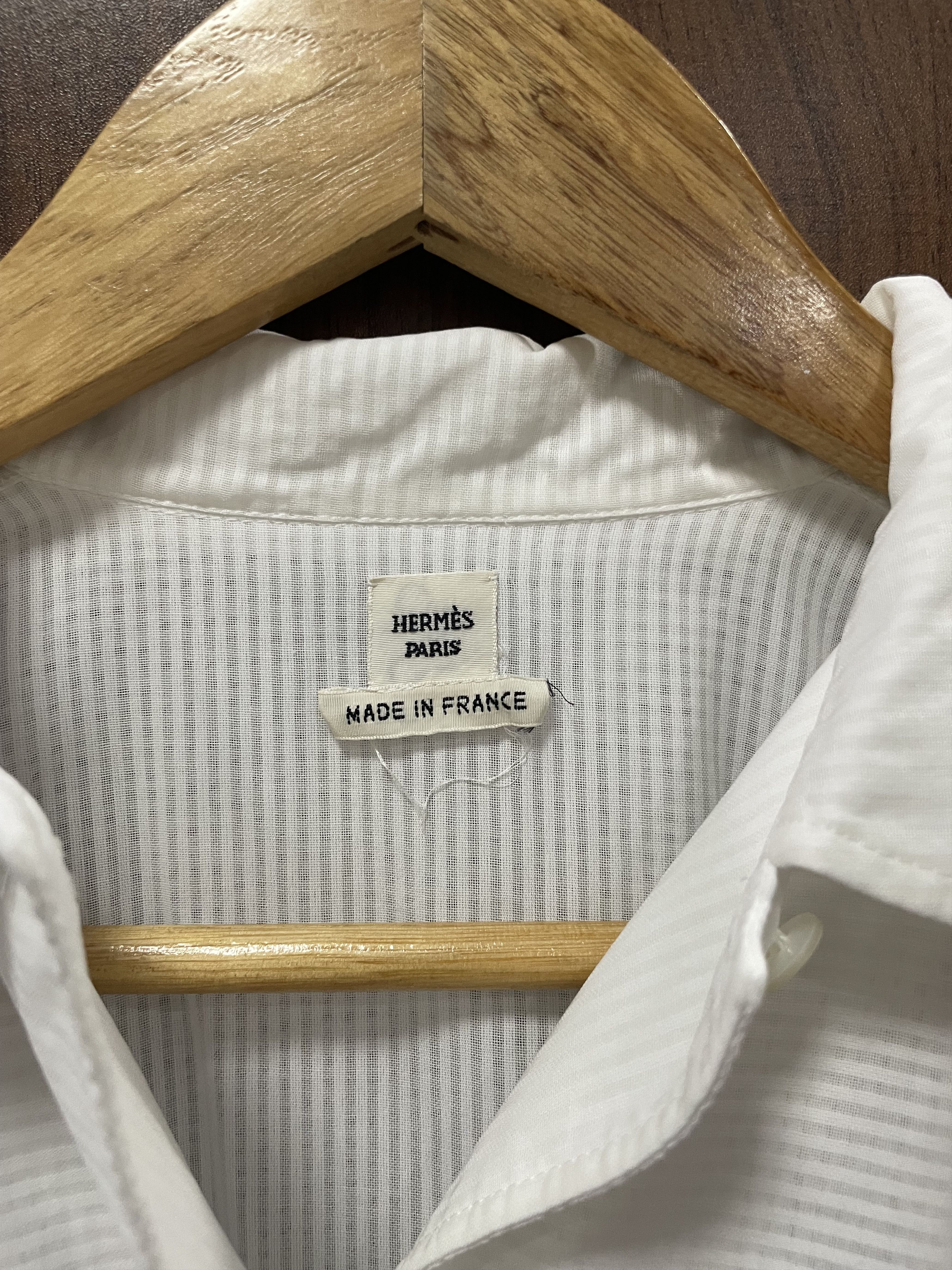 Hermes × Maison Margiela Hermes - Margiela - Striped Button Up Longsleeve Polo Size XS / US 0-2 / IT 36-38 - 2 Thumbnail