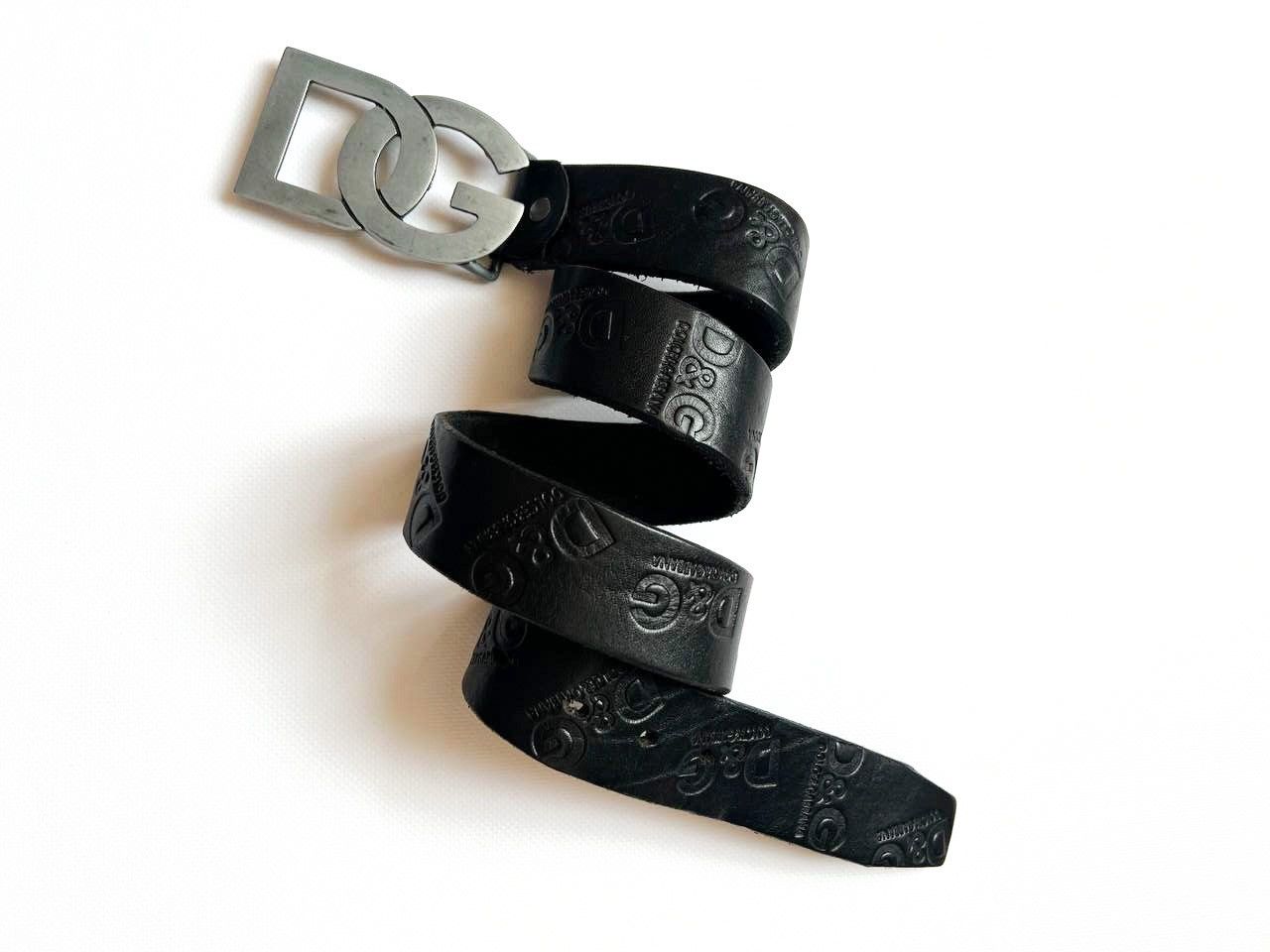 Japanese Brand × Vintage Vintage Dolce Gabbana monogram logo punk leather belt buckle Size ONE SIZE - 3 Thumbnail