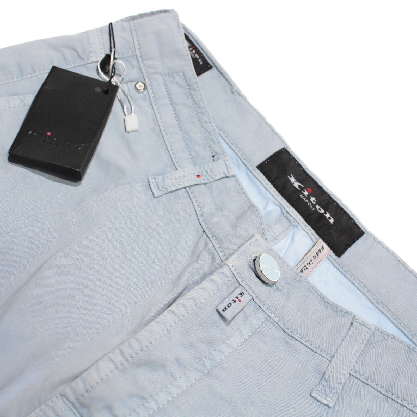 Kiton Kiton New with tags Chinos Size 30 US In Blue Size US 30 / EU 46 - 1 Thumbnail