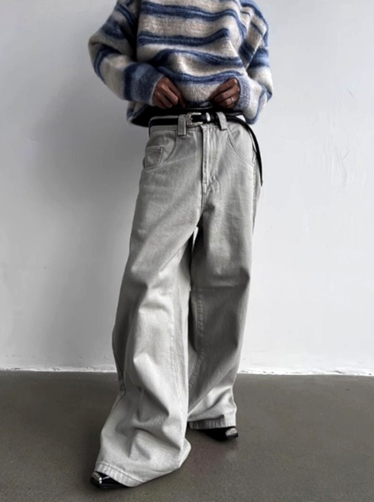 Designer × Japanese Brand × Vintage Vintage Hippie Oversize Wide Leg Washed Pants Streetwear Size US 32 / EU 48 - 3 Thumbnail
