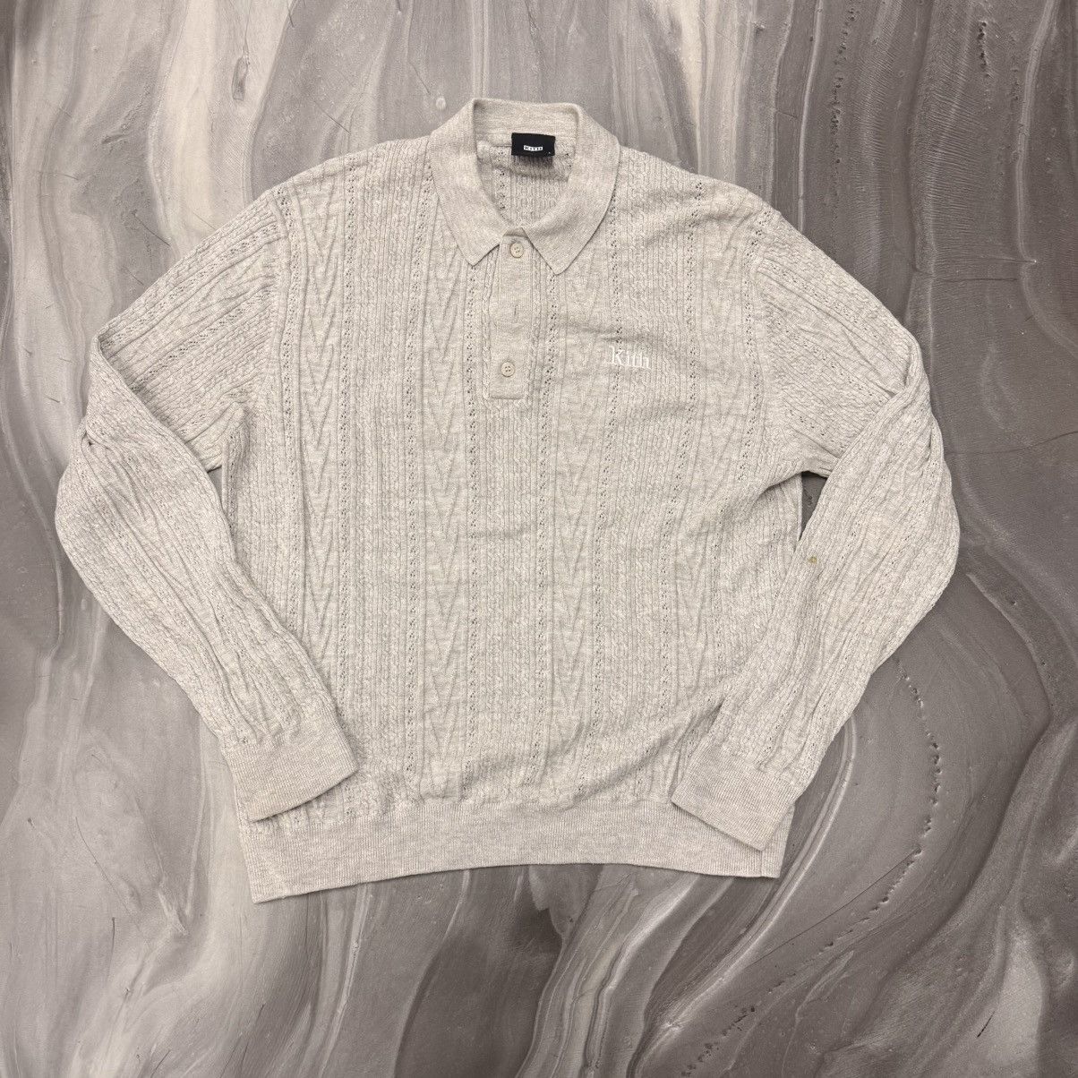 Kith Paisley Long Sleeve Polo | Grailed