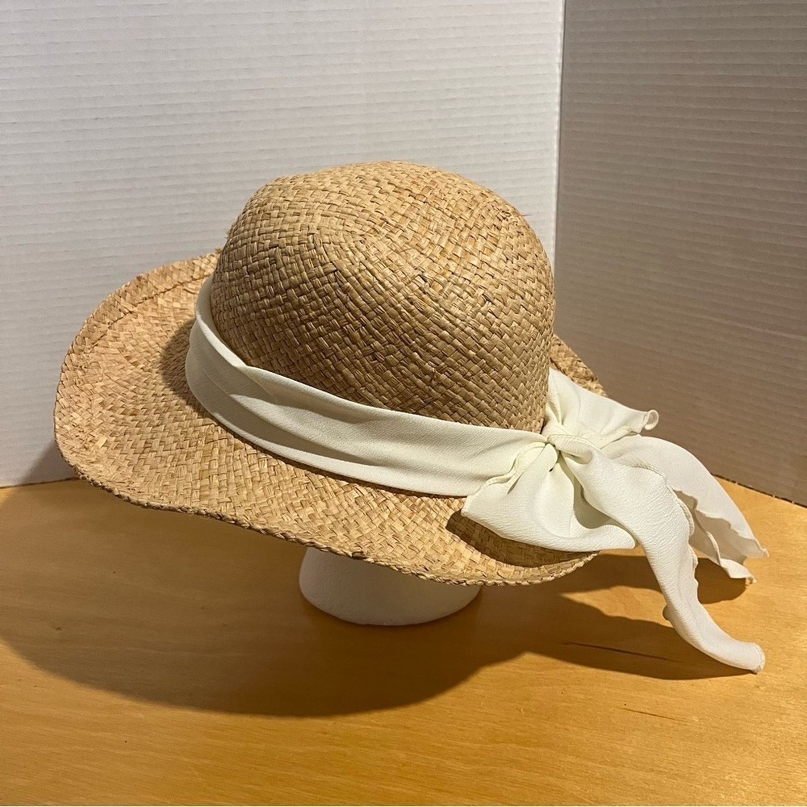 Other Foldable Panama Hat Beach Straw Hats Sun Hat Women's Cap Size ONE SIZE - 4 Thumbnail