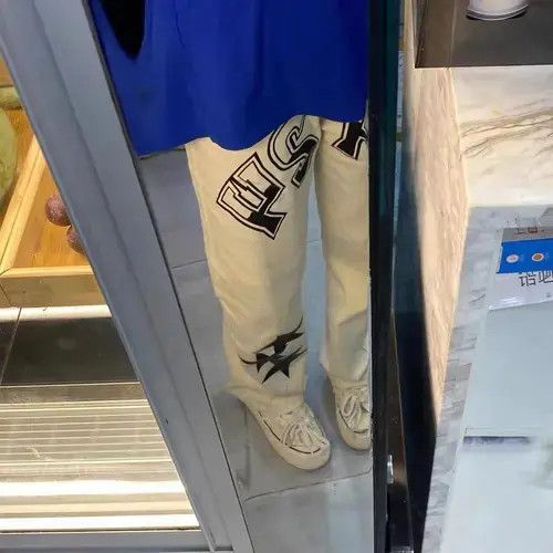 Other Streetwear Graffiti Stars Pattern Denim Trousers Size US 32 / EU 48 - 2 Thumbnail