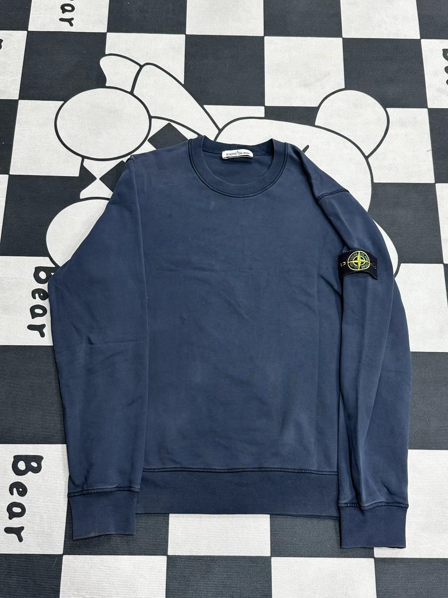 Stone Island Stone Island Black Crew Neck Sweatshirt K5 Size US L / EU 52-54 / 3 - 1 Thumbnail