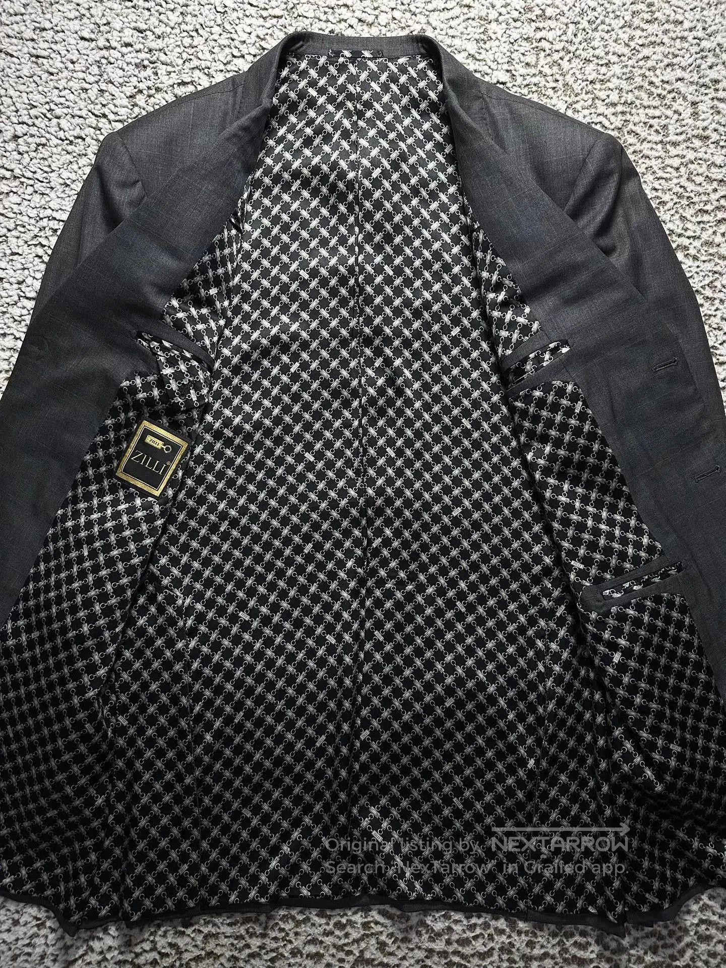 Zilli Black Plaid Formal Suit Set. Size US M / EU 48-50 / 2 - 2 Thumbnail