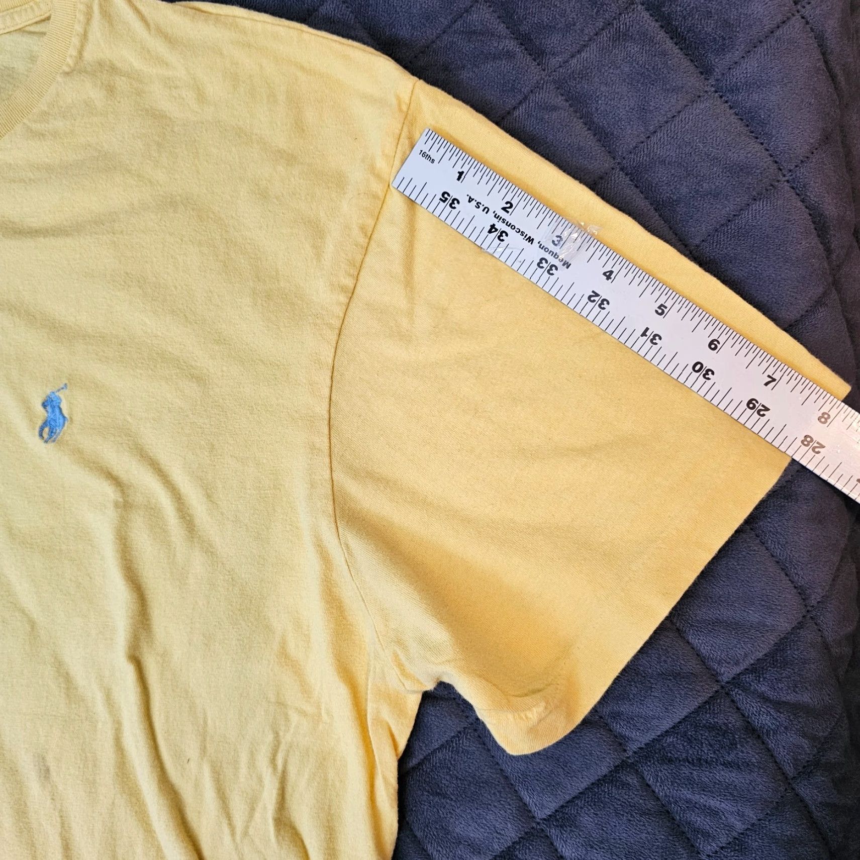 Ralph Lauren VINTAGE Polo Ralph Lauren T Shirt Yellow XL Blue Pony Logo Casual Men Regular Crew Neck Short Sleeve Size US XL / EU 56 / 4 - 6 Thumbnail