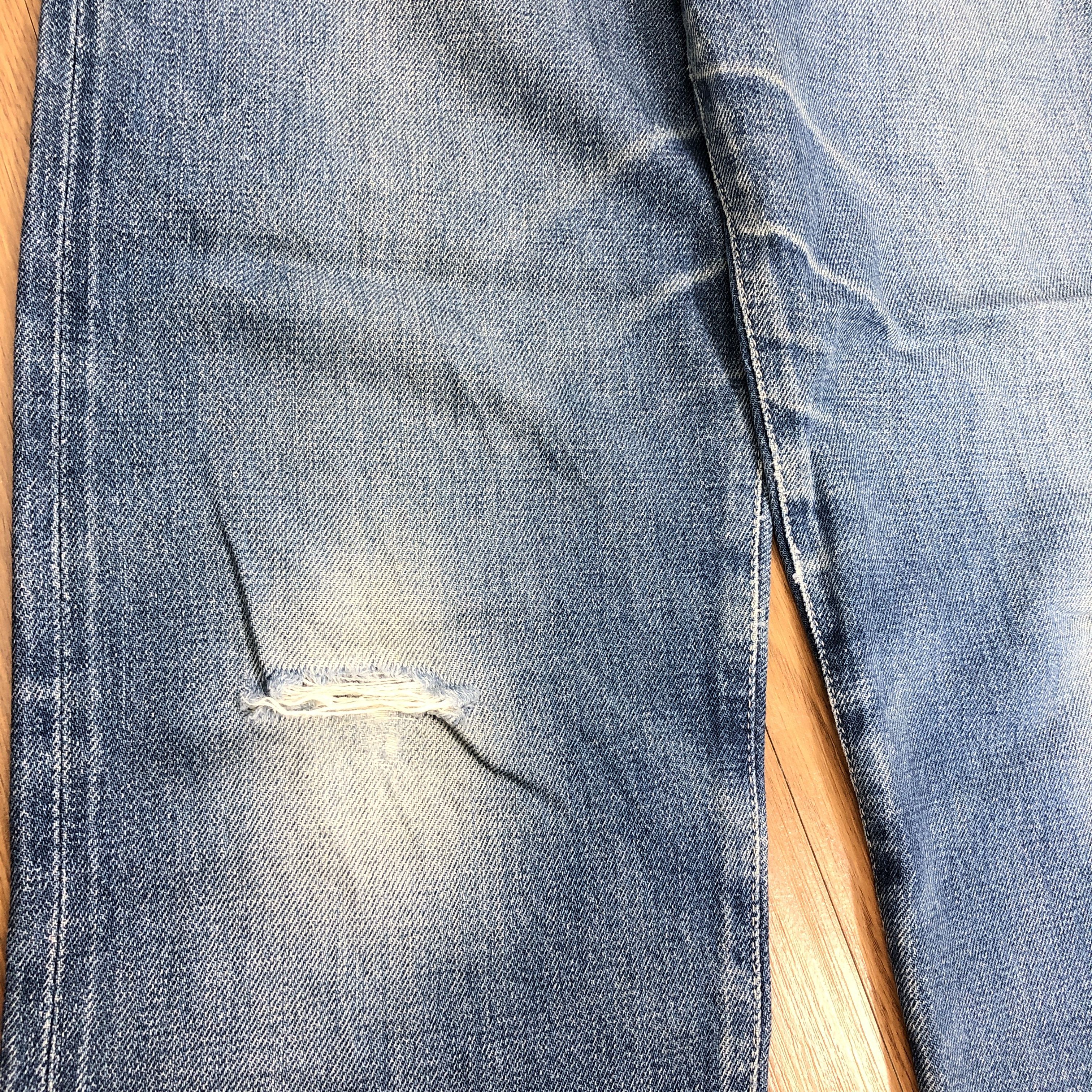 Designer × Vintage 29 x 26 Vintage Sally Scott Selvedge Jeans Fly Button L1395 Size US 29 - 3 Thumbnail