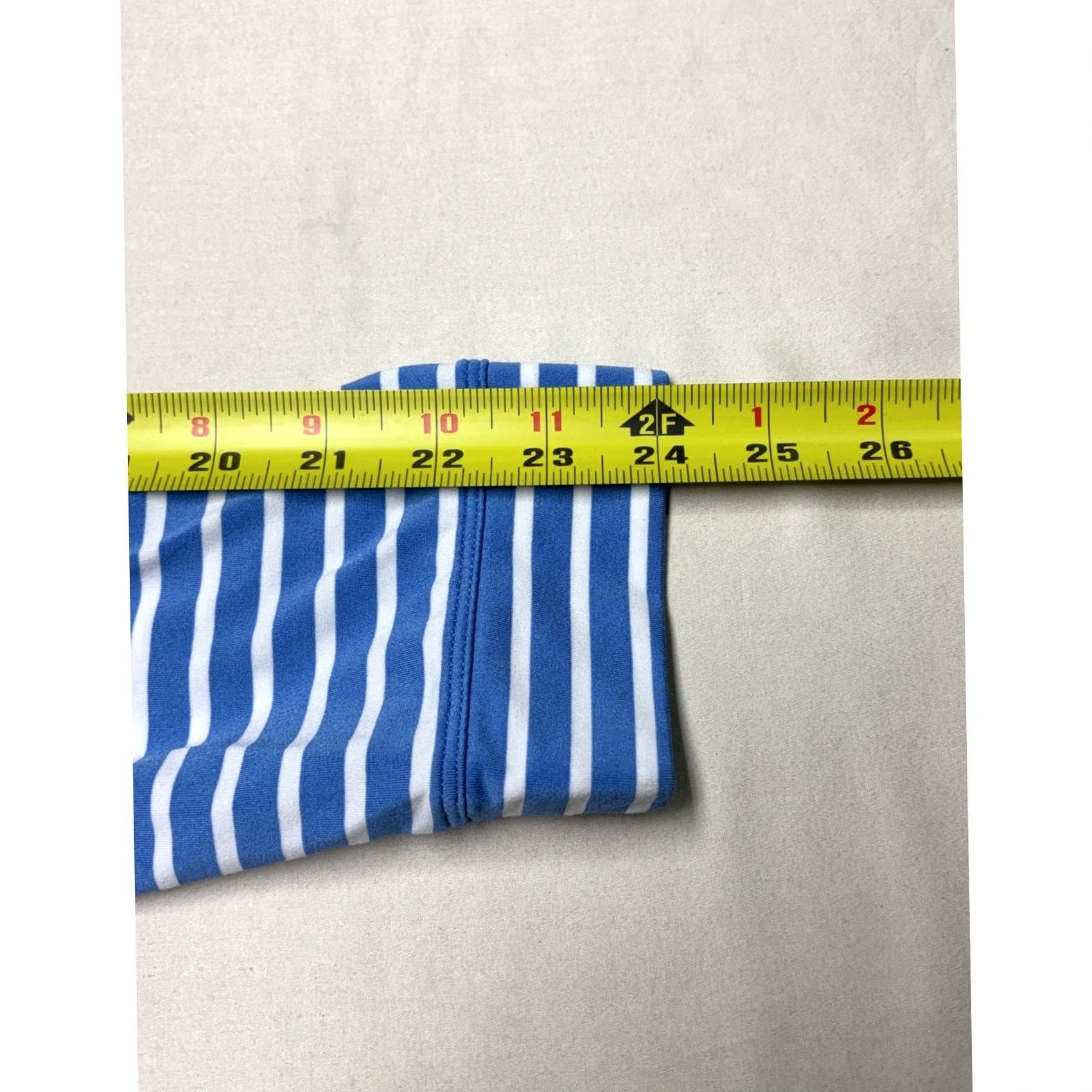 Vineyard Vines Vineyard Vines Sankaty Womens M Blue White Striped Quarter Zip Pullover Size M / US 6-8 / IT 42-44 - 8 Thumbnail