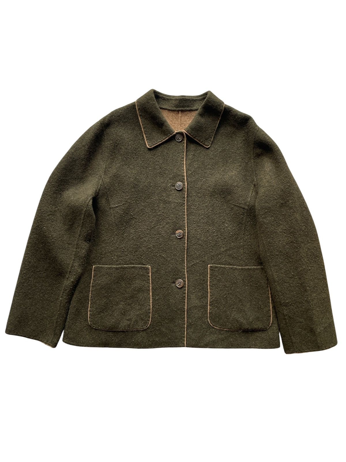 Aquascutum Vintage Aquascutum Revesible Wool Coat Jacket Size US M / EU 48-50 / 2 - 1 Thumbnail