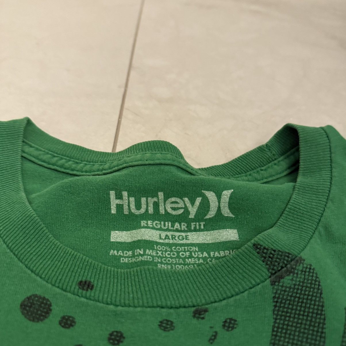 Other Y2K/2000s Grunge Green Hurley Surf Skater Streetwear Tee! Size US L / EU 52-54 / 3 - 5 Thumbnail