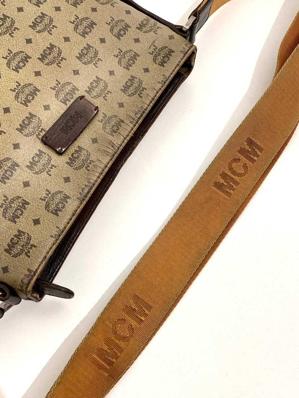 MCM MCM Logo Visetos Monogram Leather Cross Shoulder Bag Vintage Size ONE SIZE - 10 Thumbnail