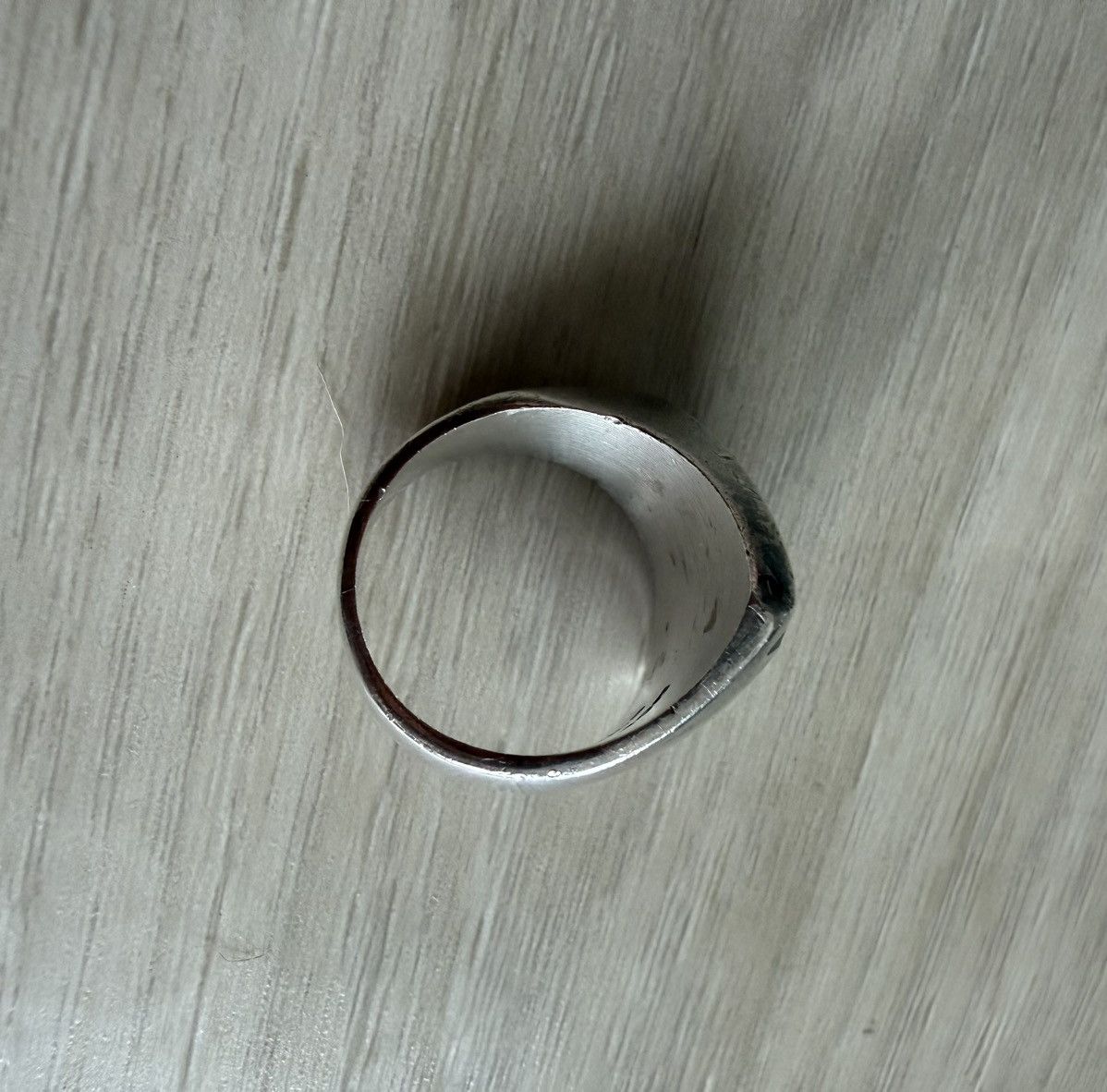 Vintage VTG Mid Century Sterling Silver Taxco Onyx Ring Sz 8.5 Size ONE SIZE - 7 Thumbnail