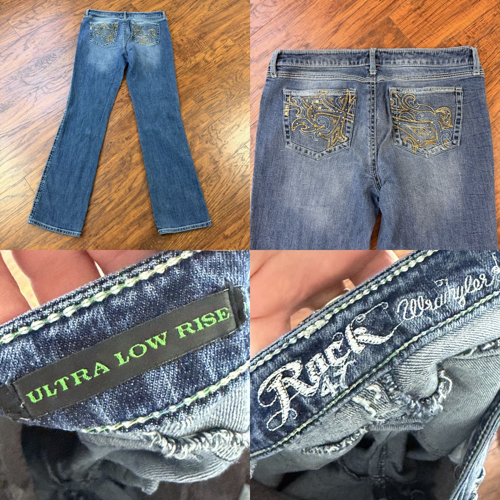 Wrangler Wrangler Jeans Women Boot Cut Denim Medium Wash Rock 47 32x34 Junior Size 13 XS-34 Inseam? Size 24" / US 00 / IT 34 - 8 Thumbnail