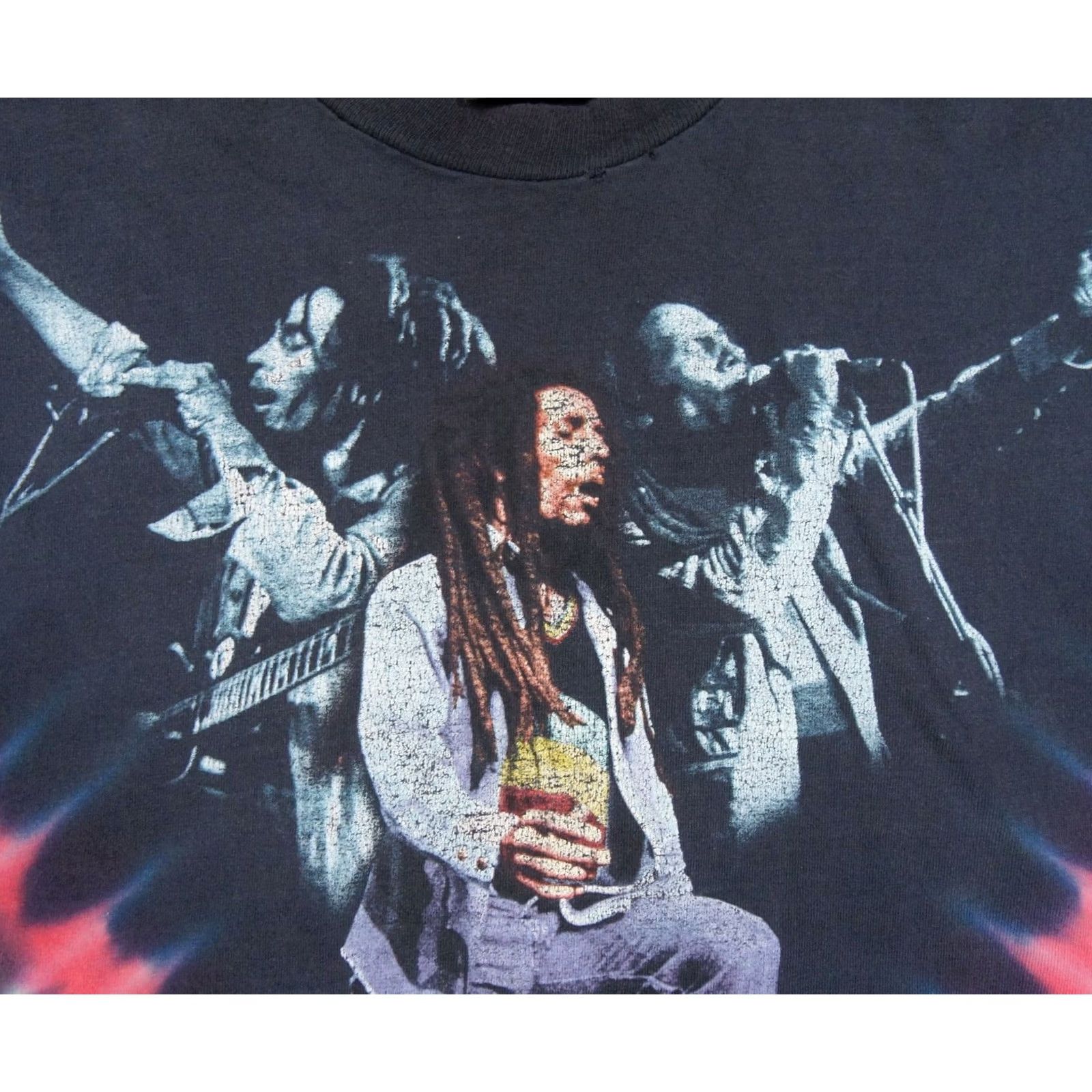 Vintage Vintage Bob Marley Shirt Zion Reggae Music Tee Rasta Single Stitch Mens XLarge Size US XL / EU 56 / 4 - 2 Thumbnail