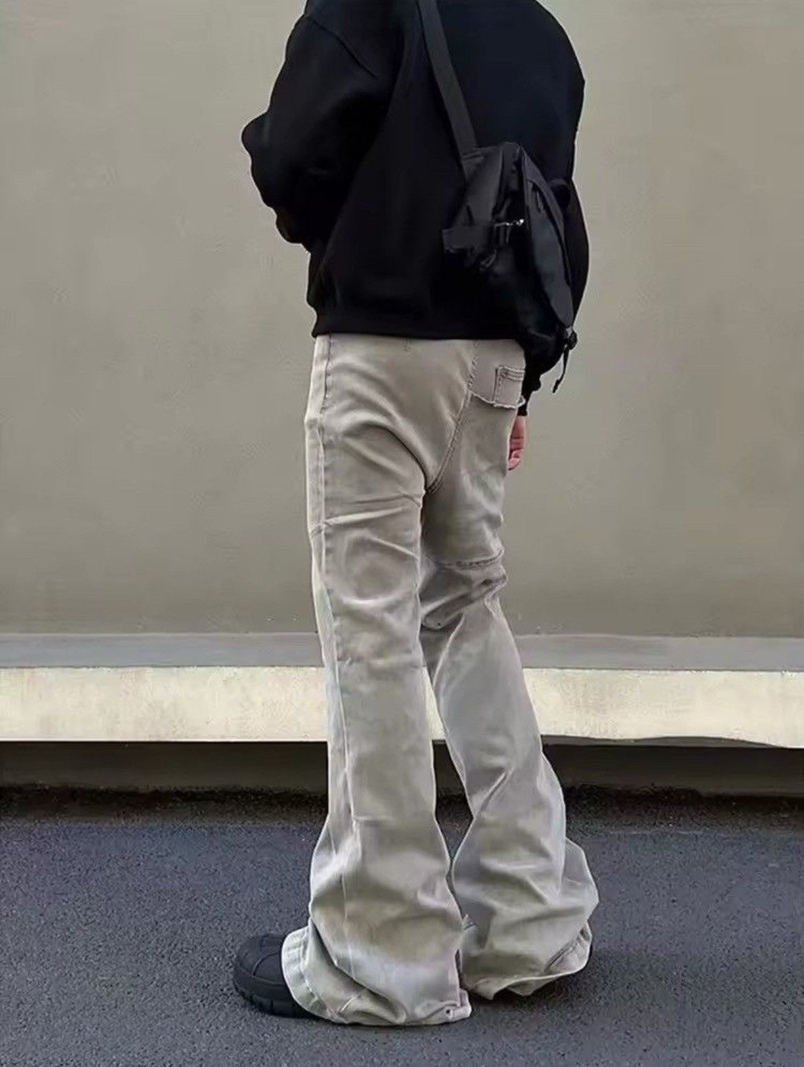 Denime × Japanese Brand Y2K Fashion Baggy Stacked Flare Jeans Pants Size US 31 - 5 Thumbnail