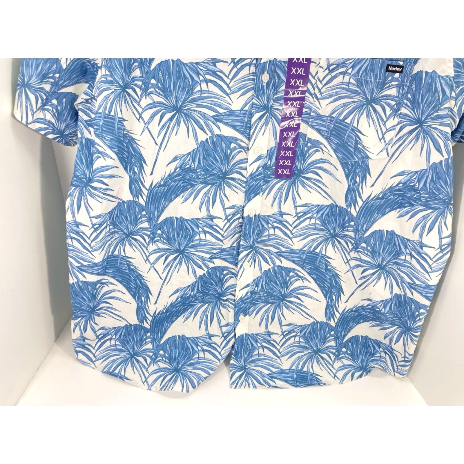 Hurley Hurley Patio Cabana Shirt Men 2XL Blue AOP Floral Button Short Sleeve Casual NWT Size US XXL / EU 58 / 5 - 3 Thumbnail