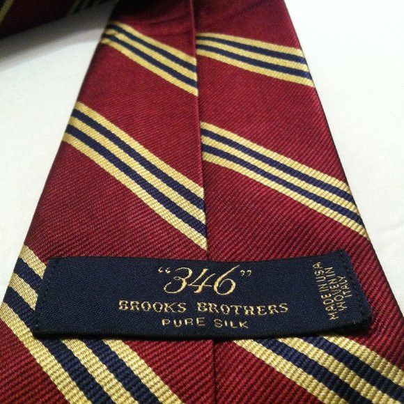 Brooks Brothers BROOKS BROTHERS MEN'S NEW 100%SILK TIE WIDTH: 3 1/4" Size ONE SIZE - 4 Thumbnail