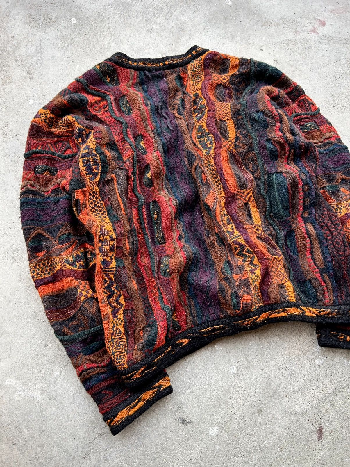 Coogi CRAZY RARE VINTAGE COOGI 3D CABLE KNIT CARDIGAN Size US M / EU 48-50 / 2 - 8 Thumbnail
