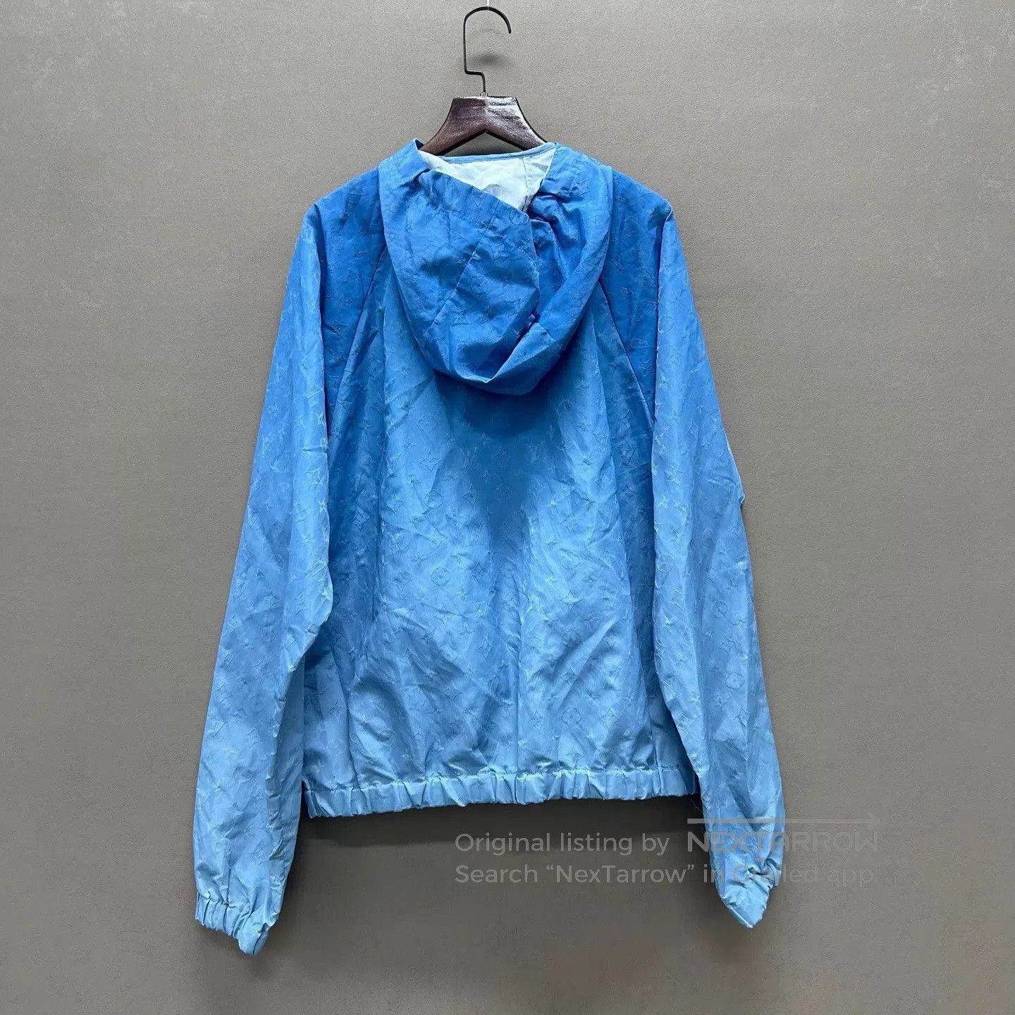 Louis Vuitton Blue Cloud Print Hooded Light Jacket. Size US M / EU 48-50 / 2 - 2 Thumbnail