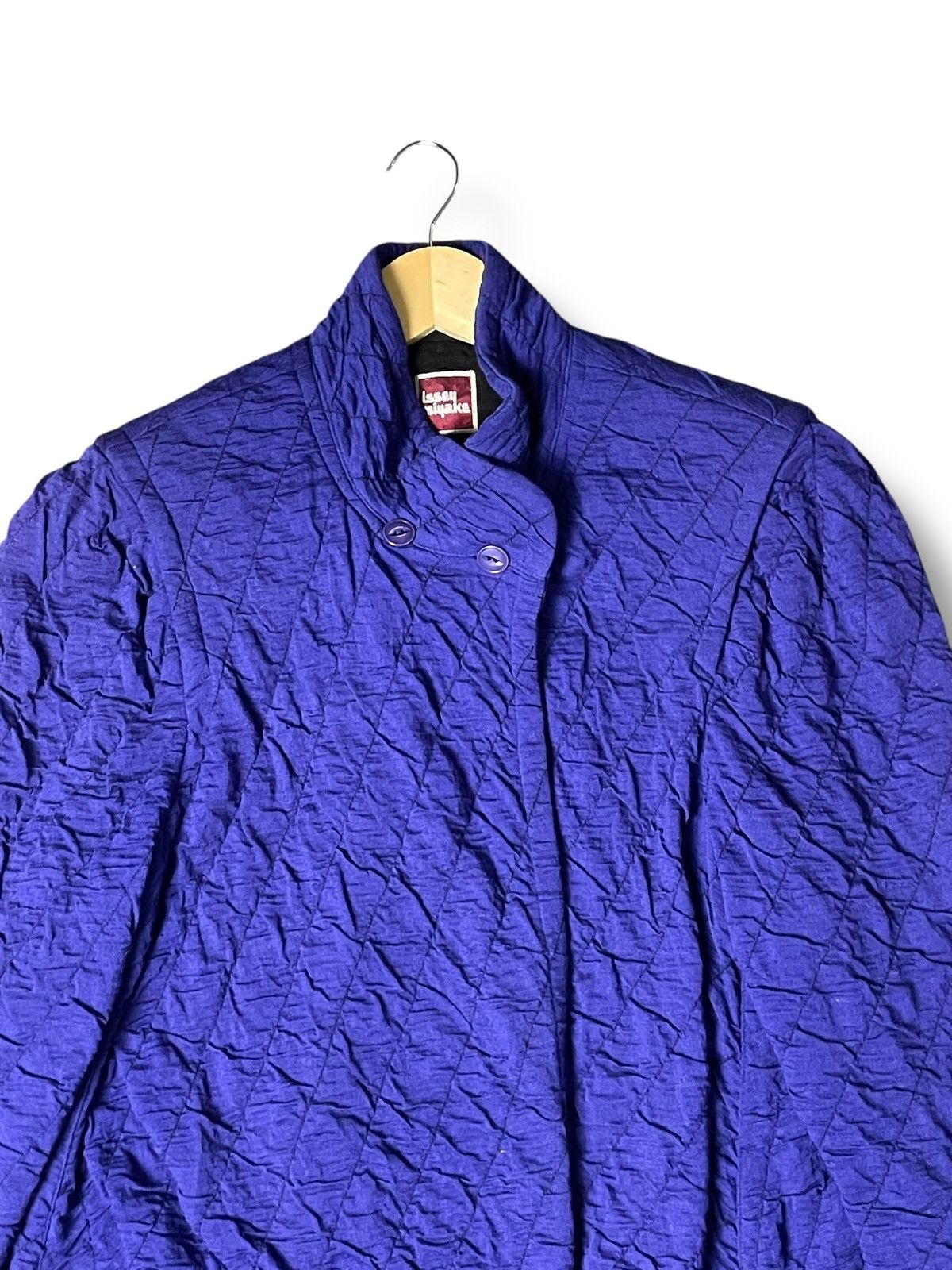 Issey Miyake Vintage x Issey Miyake Crinkle Long Coat (32) Size US S / EU 44-46 / 1 - 2 Thumbnail