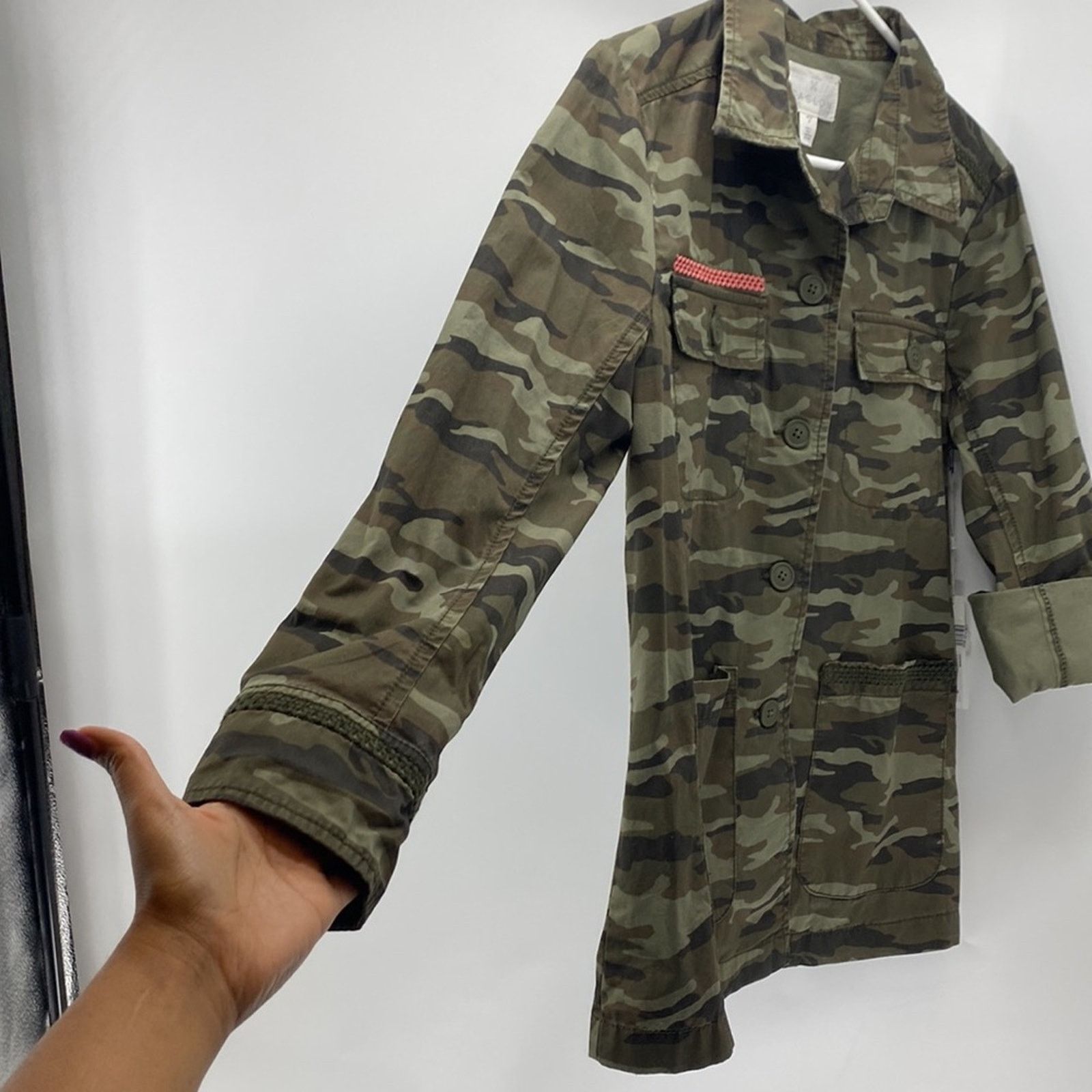 Other Caslon modern camo jacket contemporary hippie green petite M Size M / US 6-8 / IT 42-44 - 5 Thumbnail