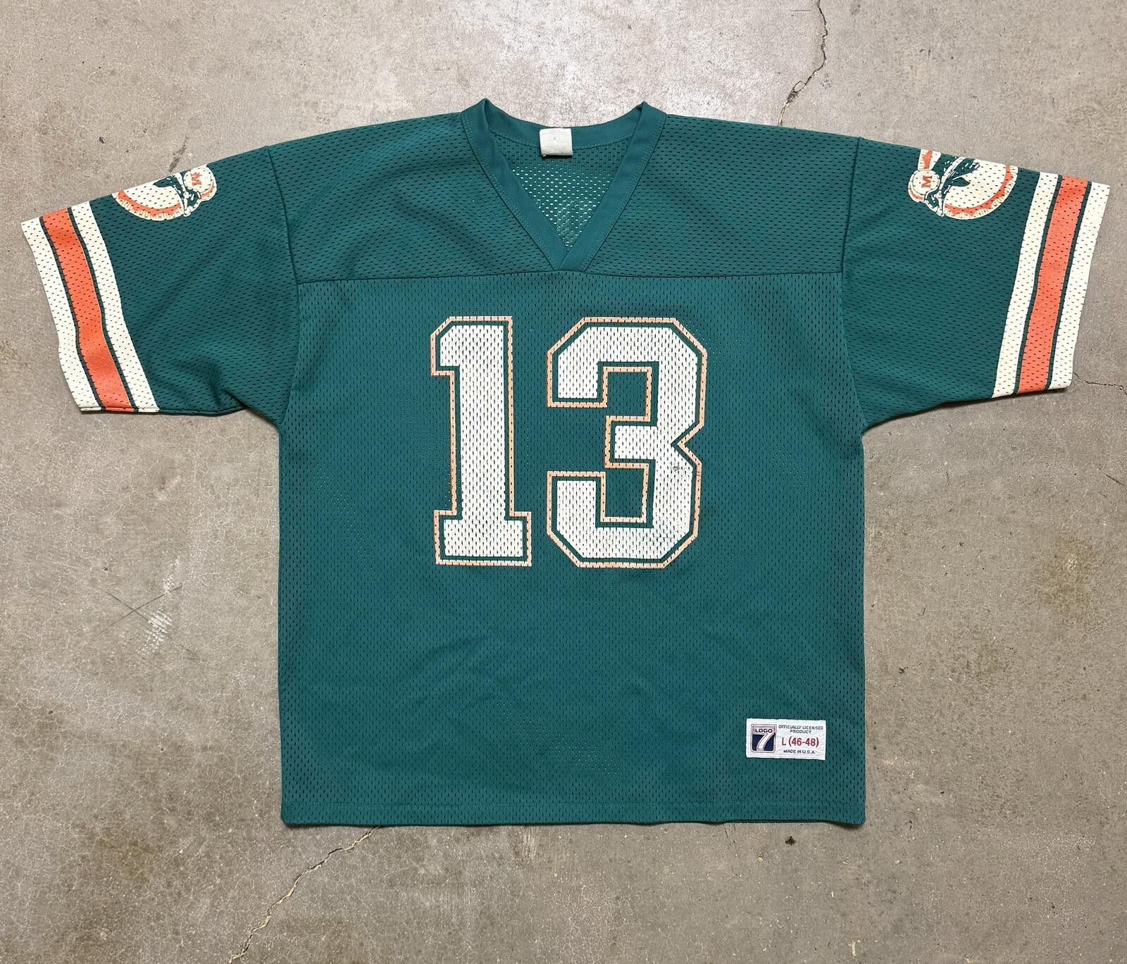 Logo 7 VTG Dan Marino #13 Miami Dolphins Jersey Logo 7 Size ONE SIZE - 1 Thumbnail