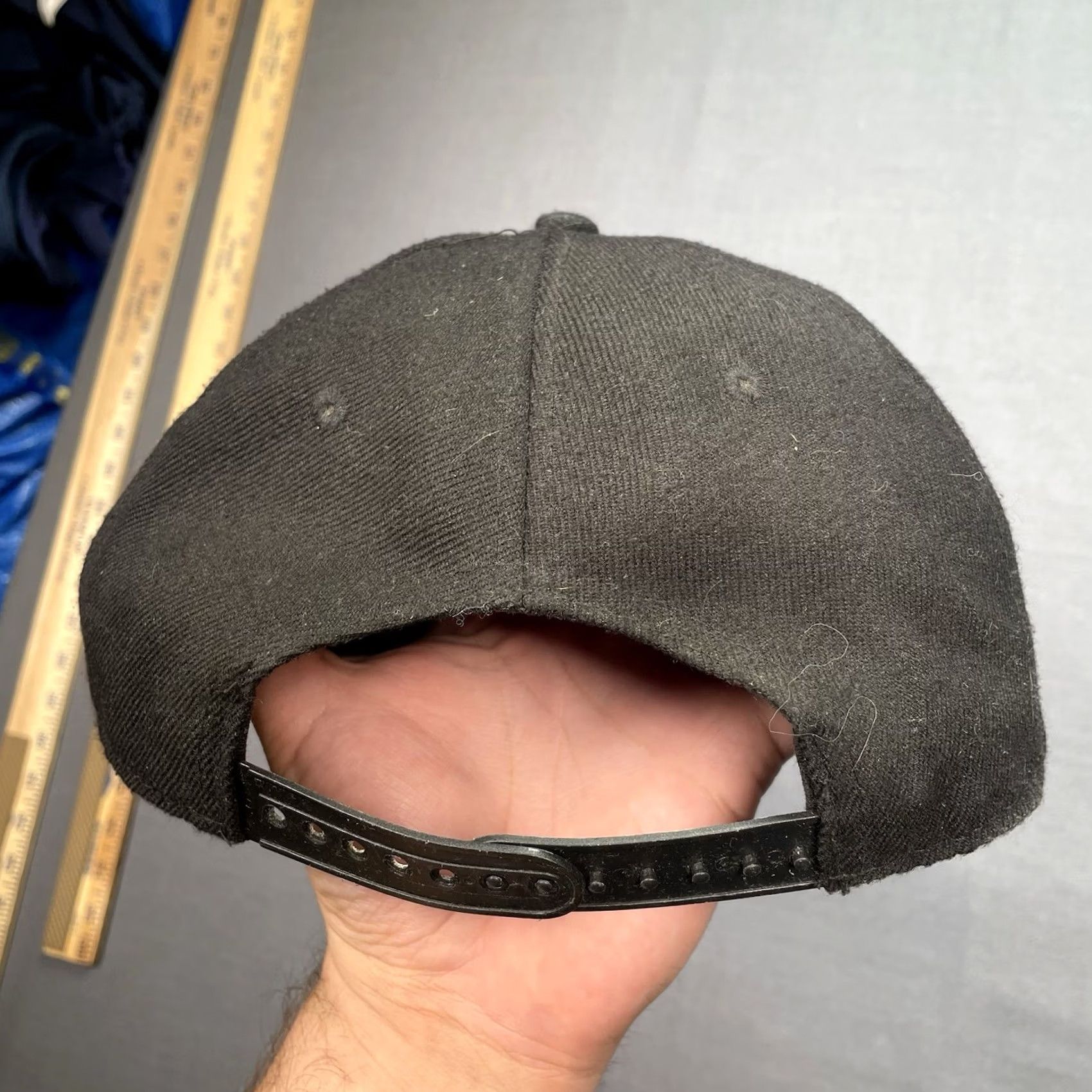 Vintage Fall Out Boy Fall Out Hat One Size Adjustable Black Baseball Cap 2013 Tour FOB Size ONE SIZE - 4 Thumbnail
