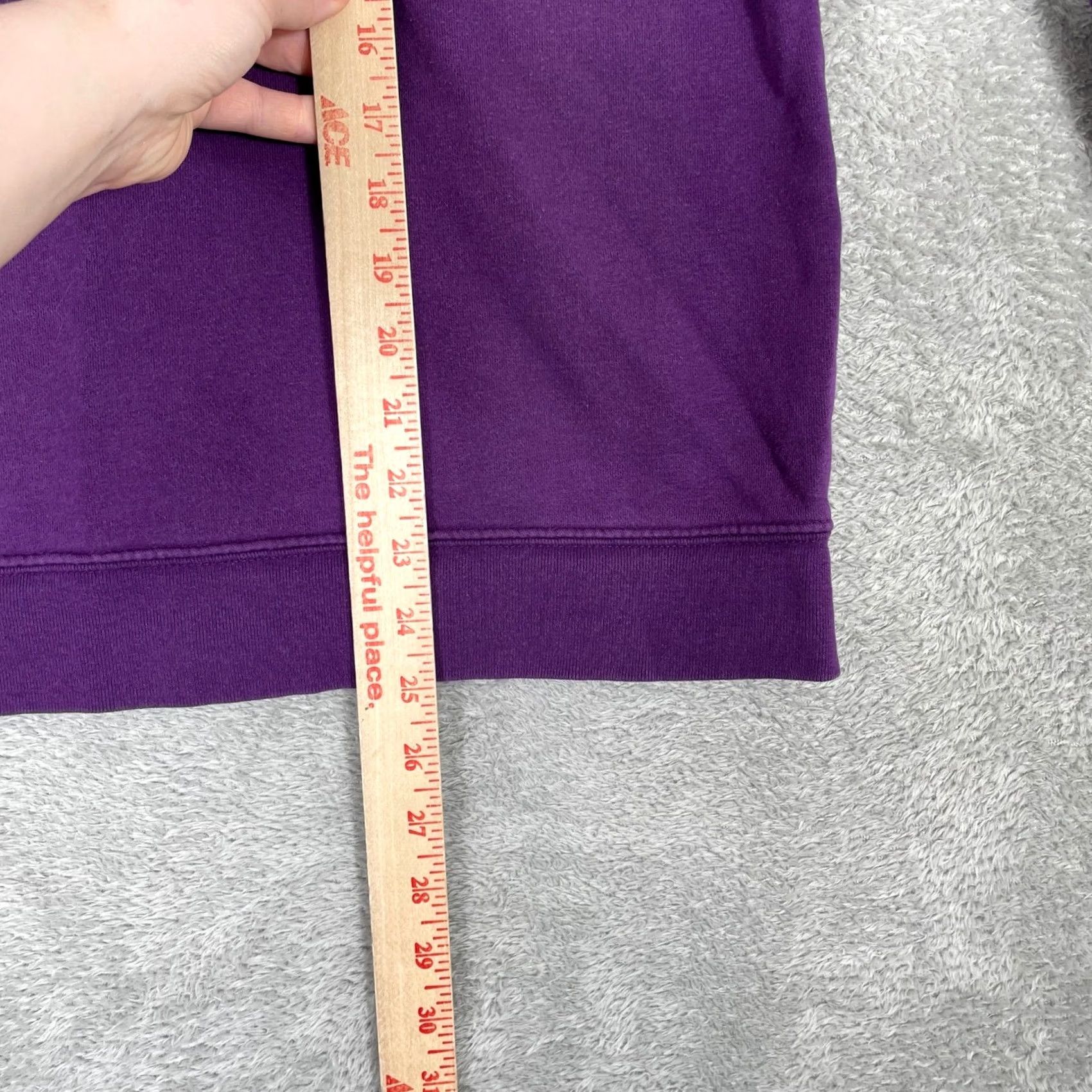 Basic Editions VINTAGE Sweatshirt Women Large Purple Embroidered Butterfly Floral Cottagecore Size L / US 10 / IT 46 - 5 Thumbnail