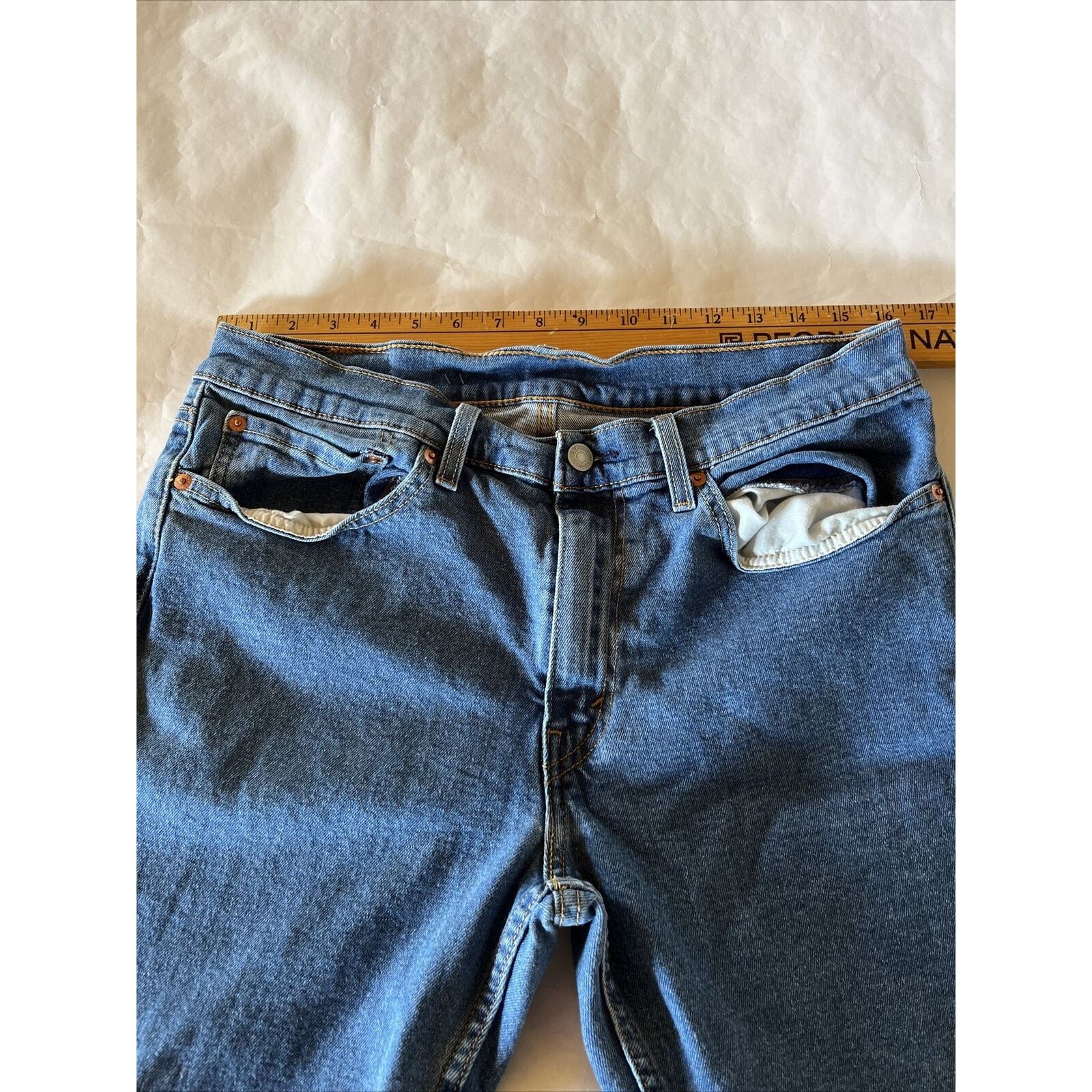 Levi's Levi's 511 Jeans Mens 34x30 Blue Slim Medium Wash Denim Y2k Size US 34 / EU 50 - 3 Thumbnail