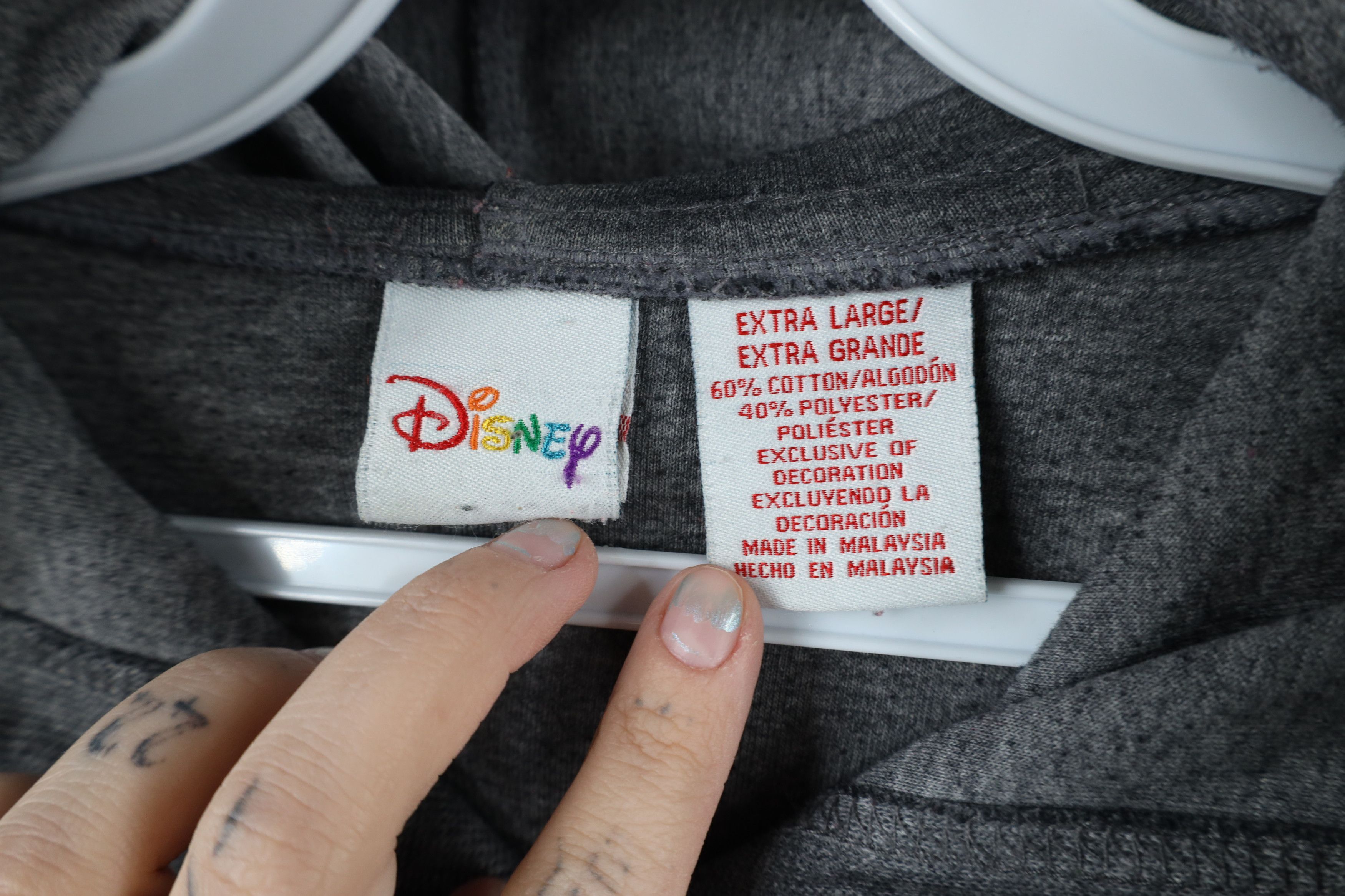 Disney × Vintage Vintage 90s Disney Winnie the Pooh Eeyore Full Zip Hoodie Size XL / US 12-14 / IT 48-50 - 11 Thumbnail