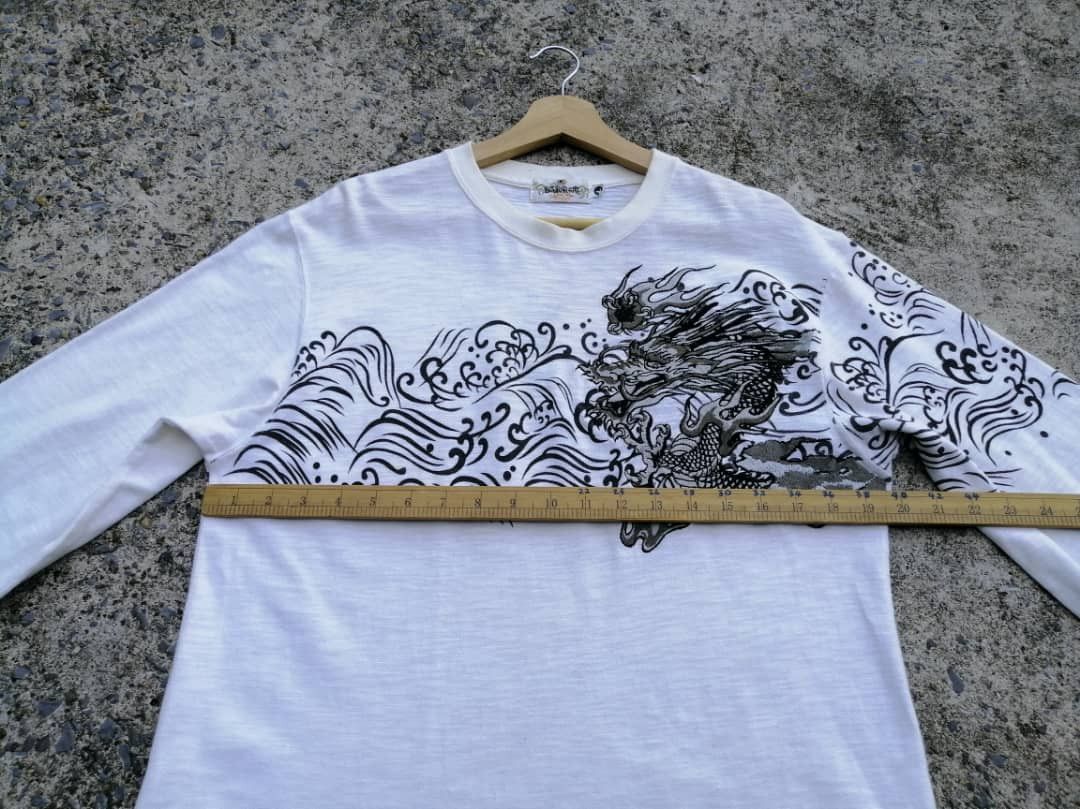 Designer × Japanese Brand Karakuri Tamashi Embroidered Dragon Longsleeve Tee Size US M / EU 48-50 / 2 - 4 Thumbnail