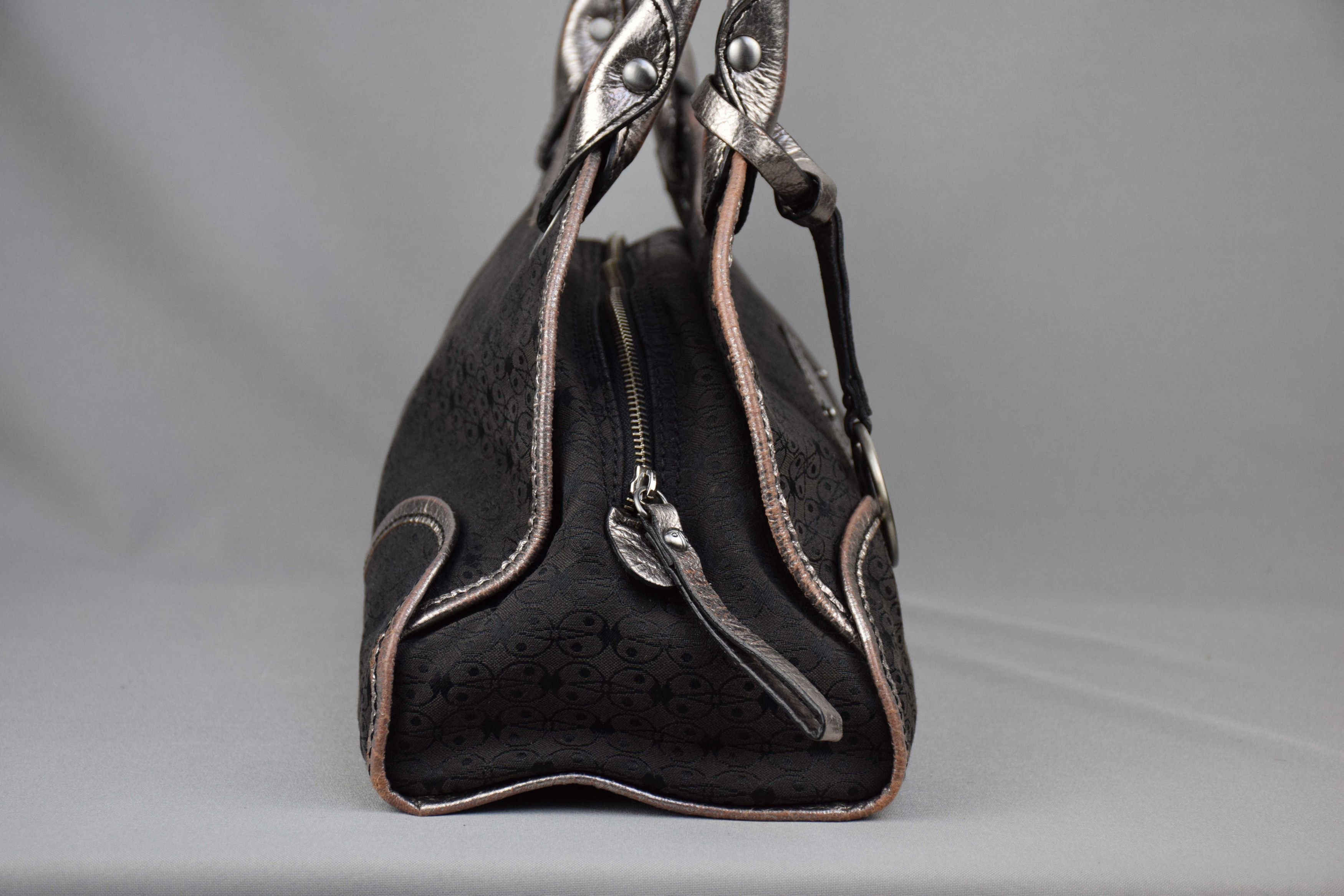 Other Coccinelle Bag Gray Fabric Branded Designer Handbag Zip Size ONE SIZE - 8 Thumbnail