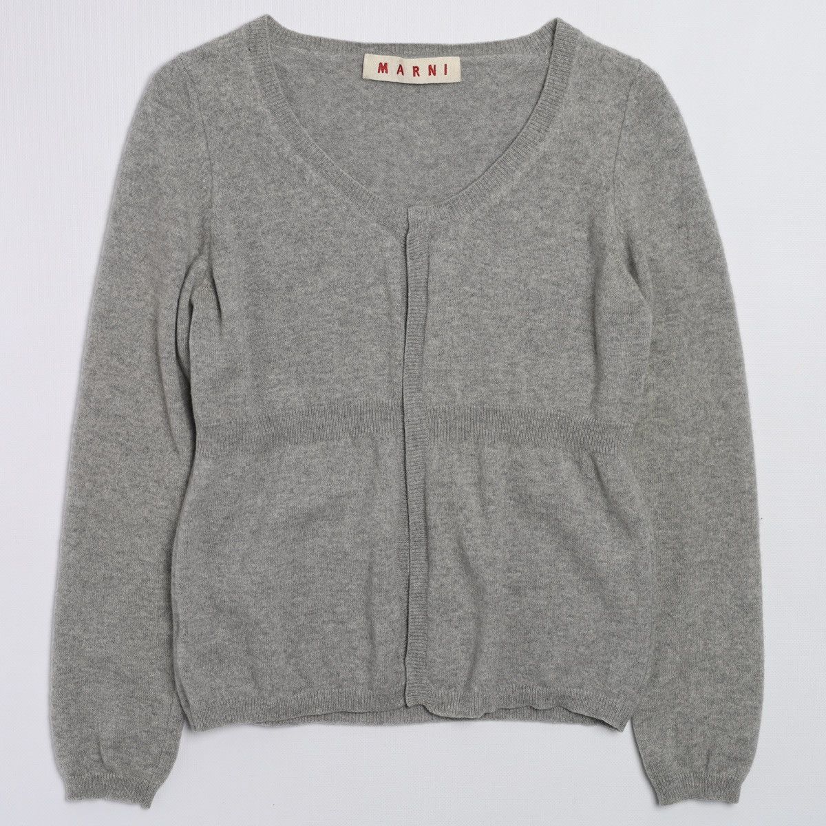 Marni Marni Cashmere Gray Open Cardigan Sweater Size M / US 6-8 / IT 42-44 - 1 Thumbnail