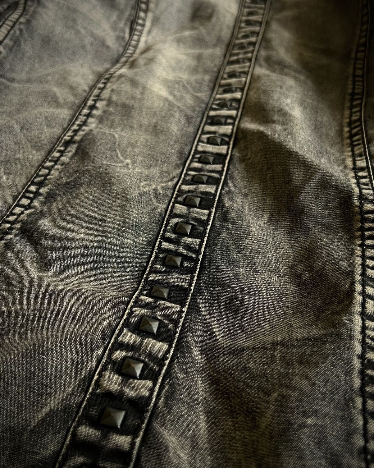 Japanese Brand Xfrm Flame Wash Studded Skeleton Panel Hooded Jacket 2000s Size US M / EU 48-50 / 2 - 13 Thumbnail