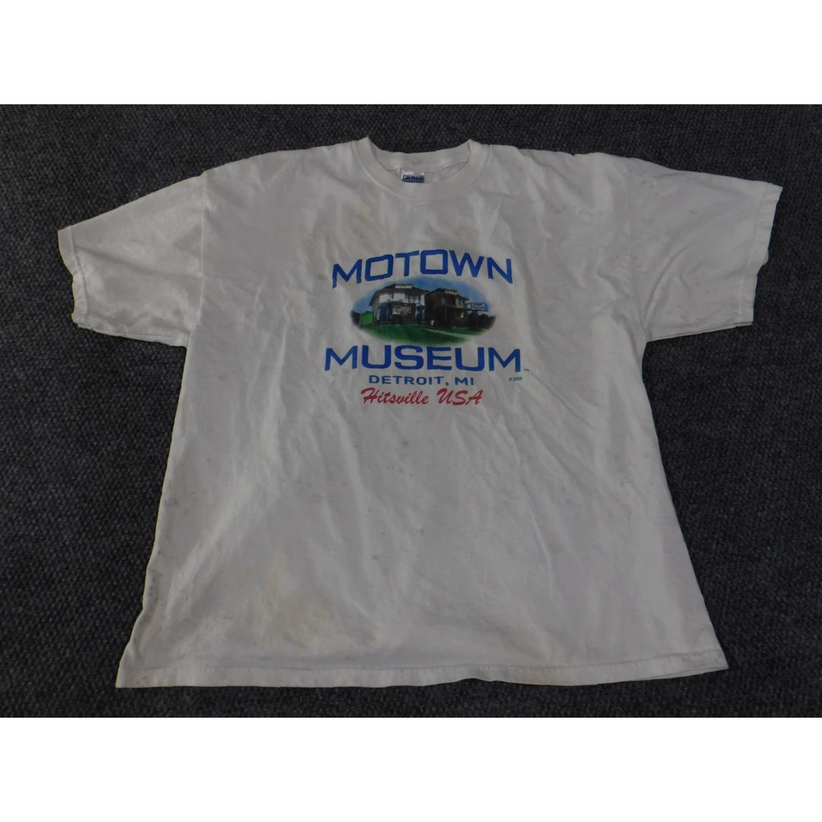 Gildan VINTAGE Motown Museum Graphic Shirt Mens 2XL White Detroit MI Hitsville USA 2005 Size US XXL / EU 58 / 5 - 5 Thumbnail